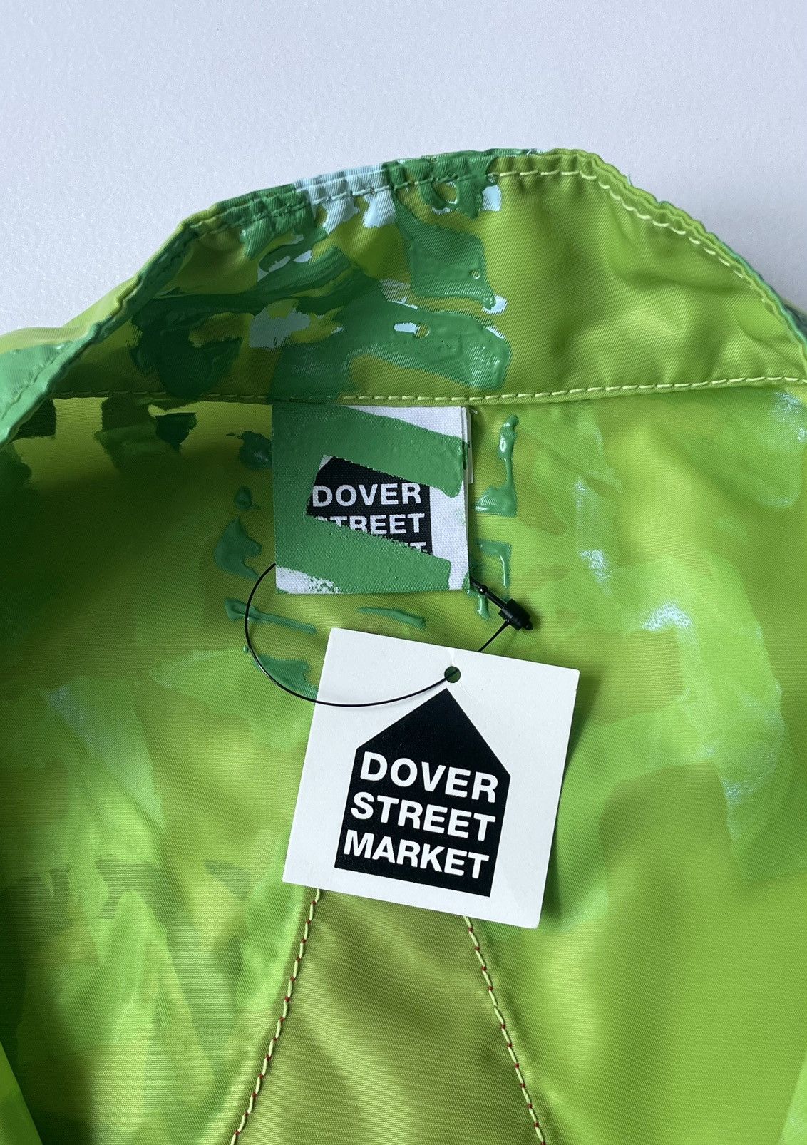Painted Lime Nylon Utility Jacket