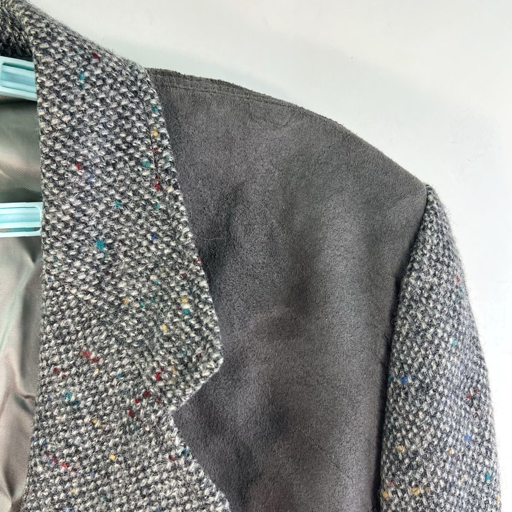 Pendleton Vintage Pendleton Men’s Wool Sport Coat Jacket 46 Gray Western Tweed Herringbone Single-Breasted Size 46R - 2 Thumbnail