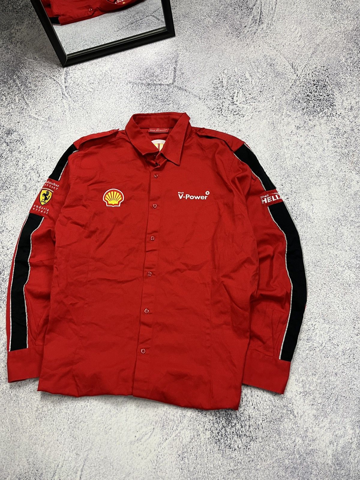 Ferrari Ferrari Scuderia F1 Shell Marlboro Racing Button Up Shirt Size US XXL / EU 58 / 5 - 4 Thumbnail