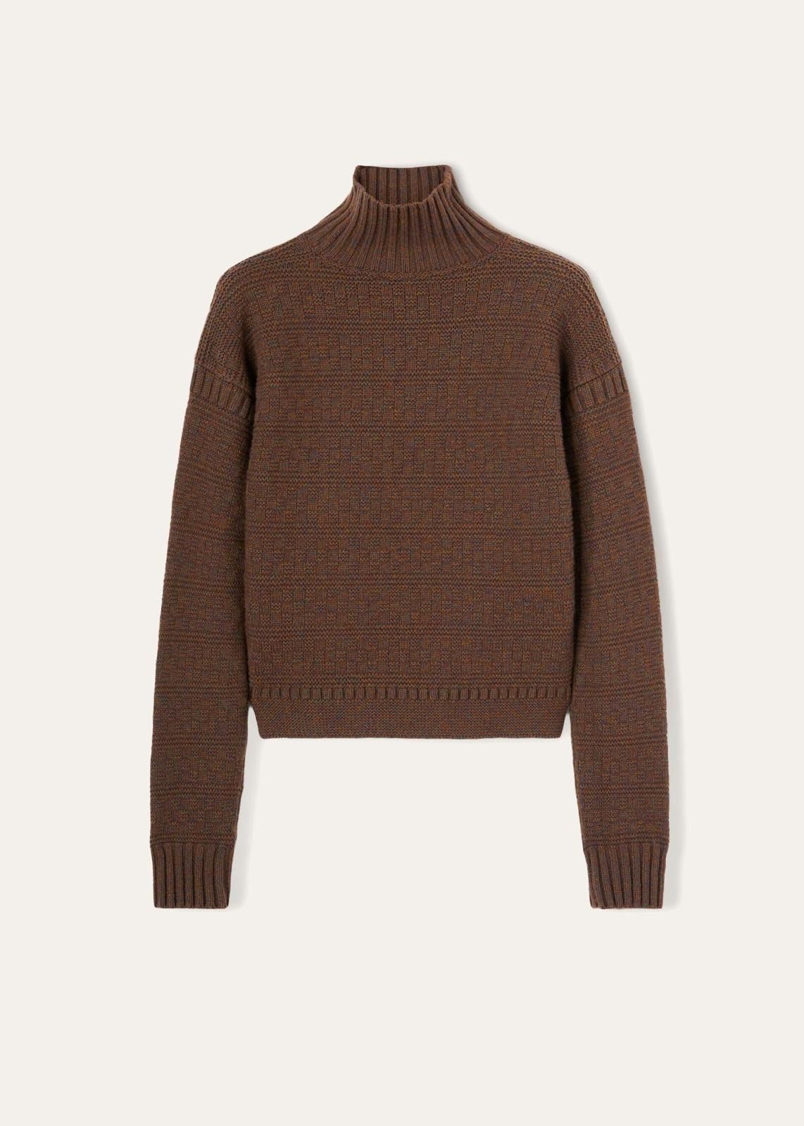 Loro Piana o1srvl11e0824 New Plymouth Turtleneck Sweater in Brown Size XS / US 0-2 / IT 36-38 - 1 Thumbnail