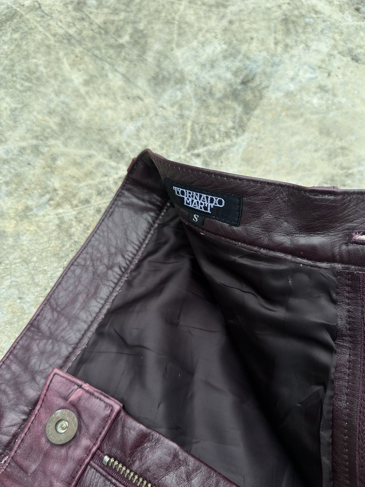 Tornado Mart 2000s Tornado Mart Cowhide Leather Pants Size US 28 / EU 44 - 4 Thumbnail