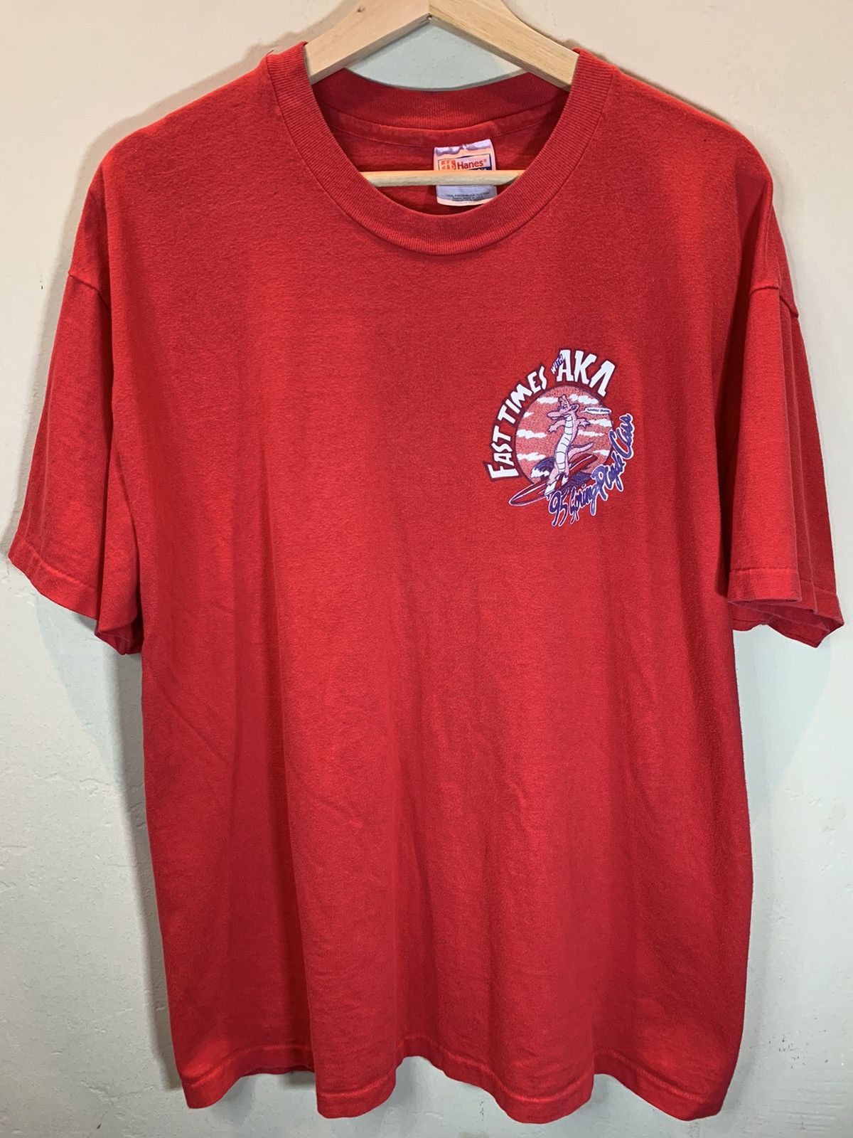 Vintage *RARE* Vintage Fast Times With AKA Alpha Kappa Alpha T-Shirt Size US XL / EU 56 / 4 - 2 Thumbnail