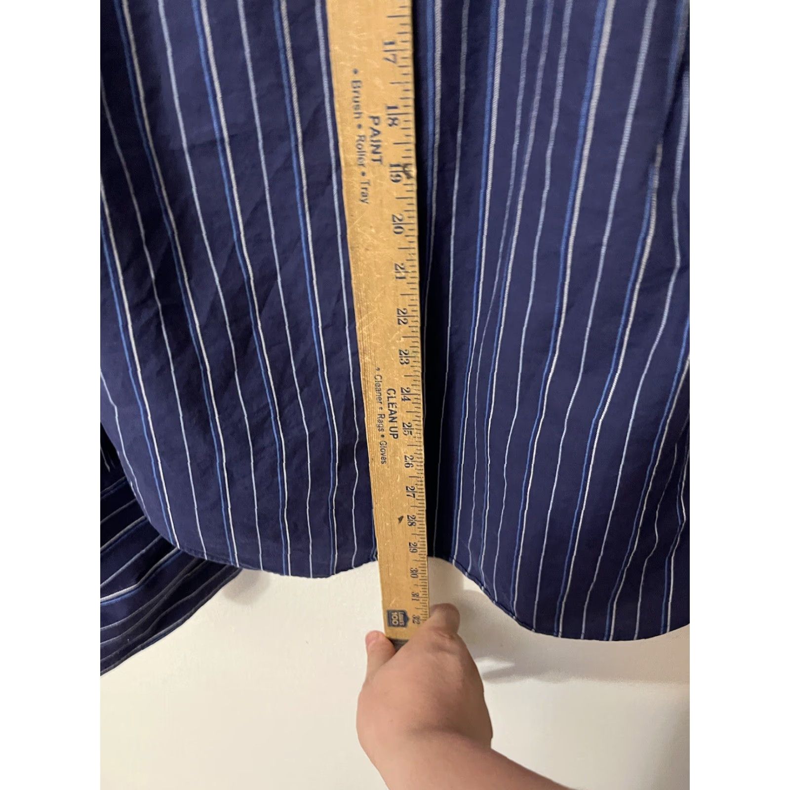 Banana Republic Banana Republic Shirt Mens Blue Striped Long Sleeve Reg Fit Button Large Size US L / EU 52-54 / 3 - 4 Thumbnail