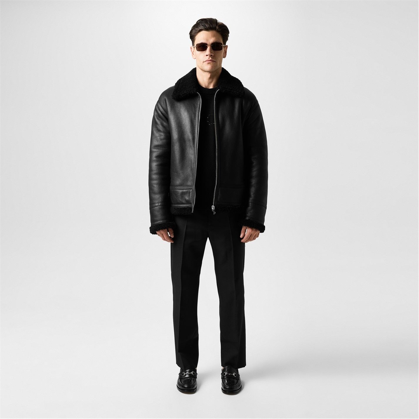 Gucci GUCCI Shearling Aviator Jacket Size US L / EU 52-54 / 3 - 5 Thumbnail