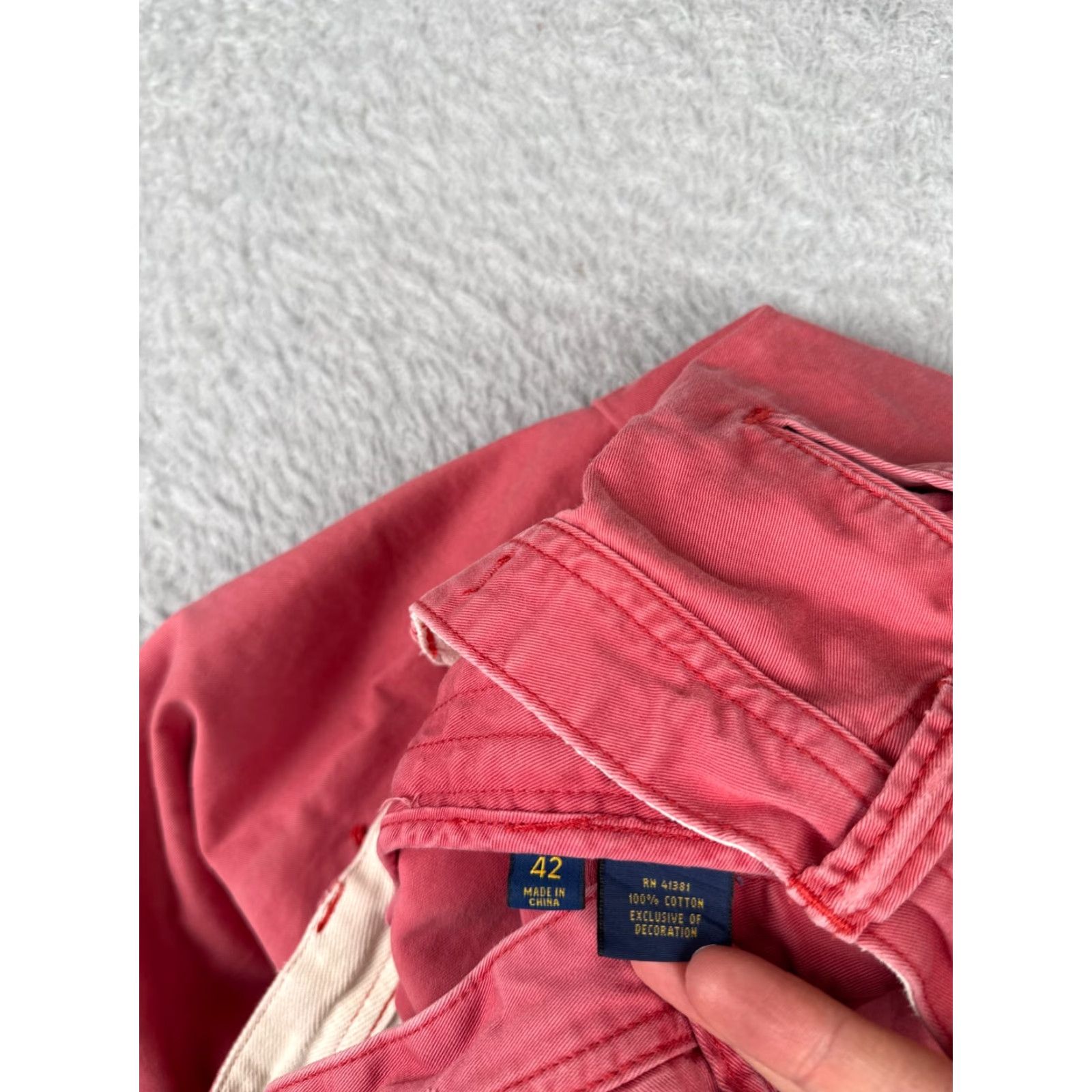 Polo Ralph Lauren Polo Ralph Lauren Shorts Men Pink 100% Cotton Twill Chino Relaxed Fit 42x10 Size US XL / EU 56 / 4 - 7 Thumbnail