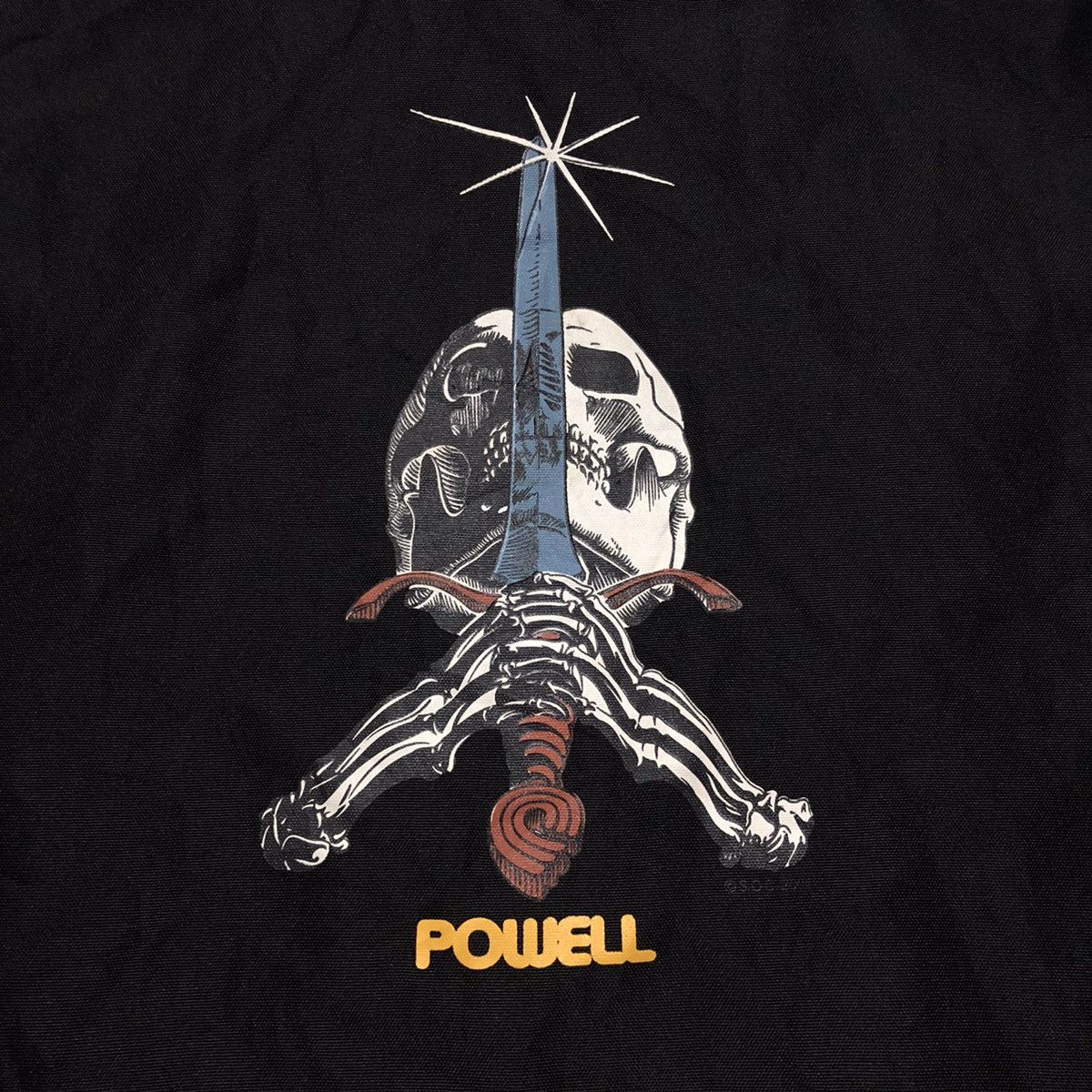 Image of Bones x Powell Peralta Vintage 2001 Powell Peralta Skull Jacket in Black, Men's (Size XL)