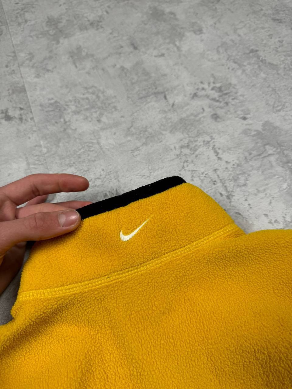 Nike Vintage Nike 1/4 Zip Yellow Fleece Size S Size US S / EU 44-46 / 1 - 12 Thumbnail