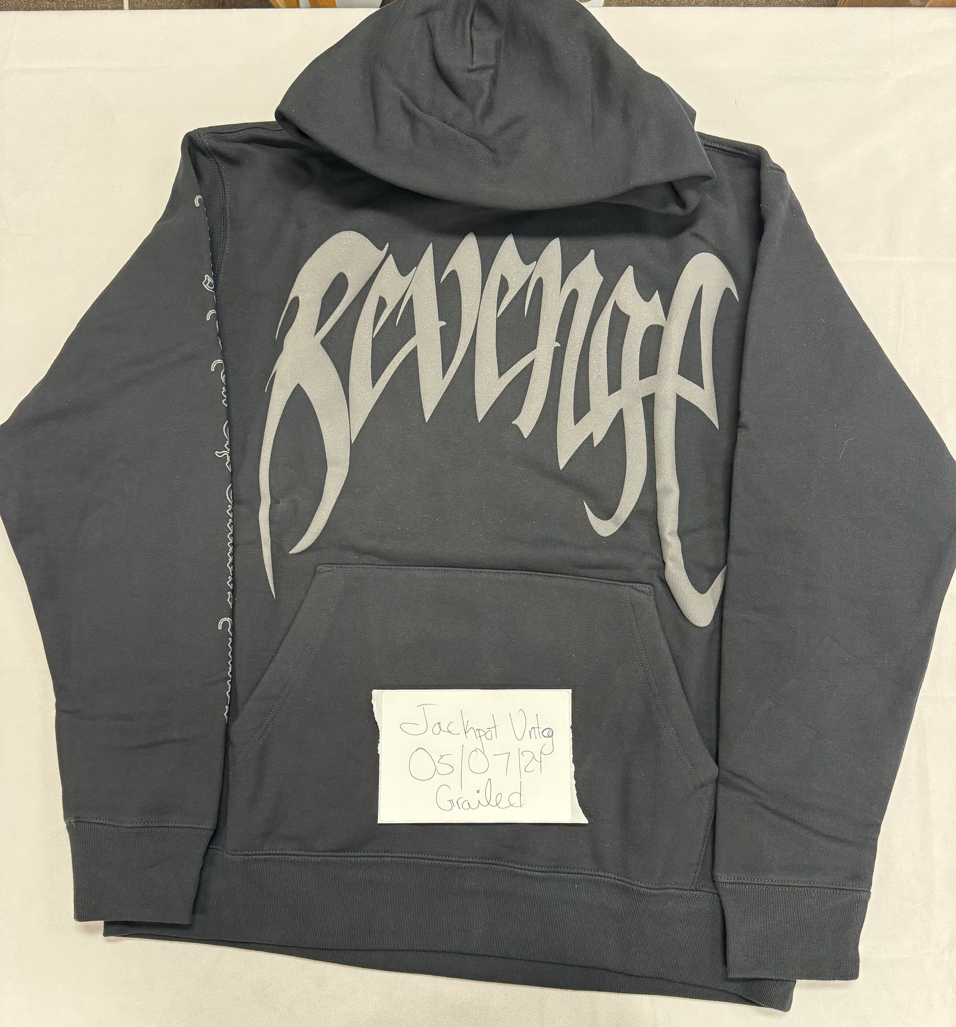 image of Revenge X Xxx Tentacion Kill Logo Black Hoodie Size Xl, Men's