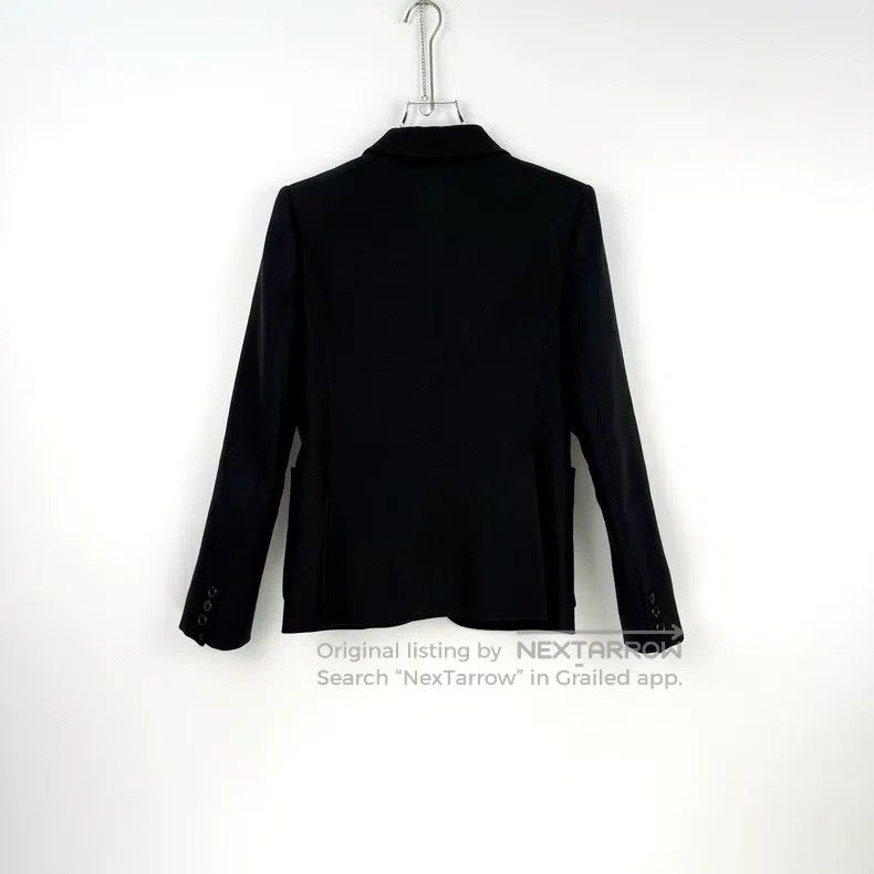 Louis Vuitton Louis Vuitton Black Pocket Patch Letter Wool blazer Size XS / US 0-2 / IT 36-38 - 4 Thumbnail