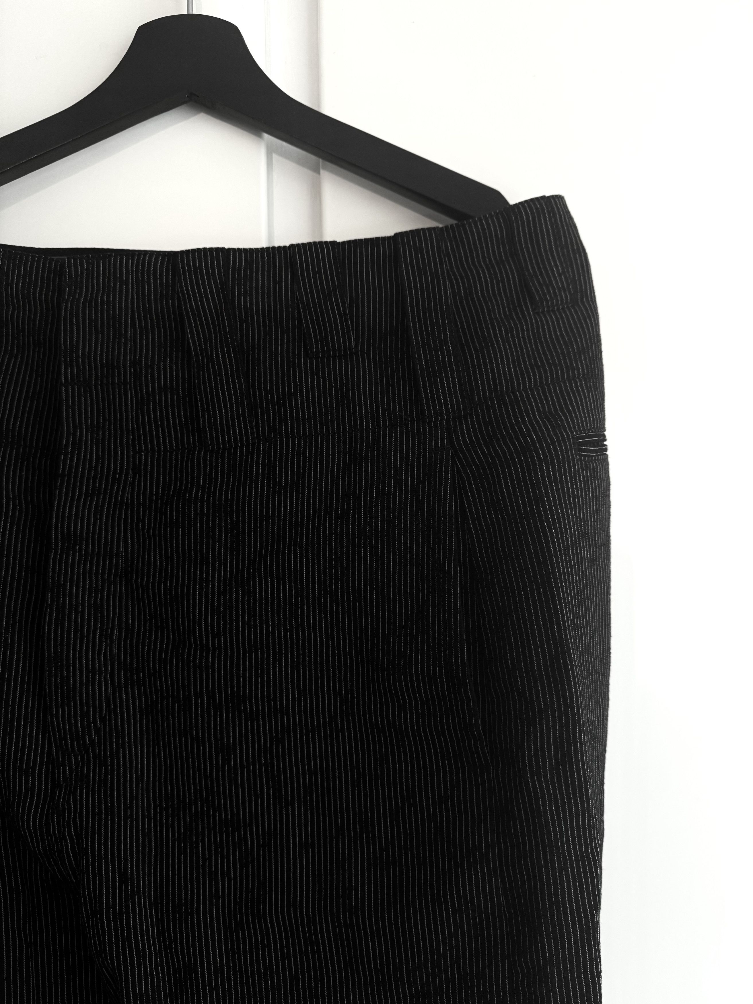 Ann Demeulemeester Linen-Cotton Pinstripe Trousers Size US 30 / EU 46 - 5 Thumbnail