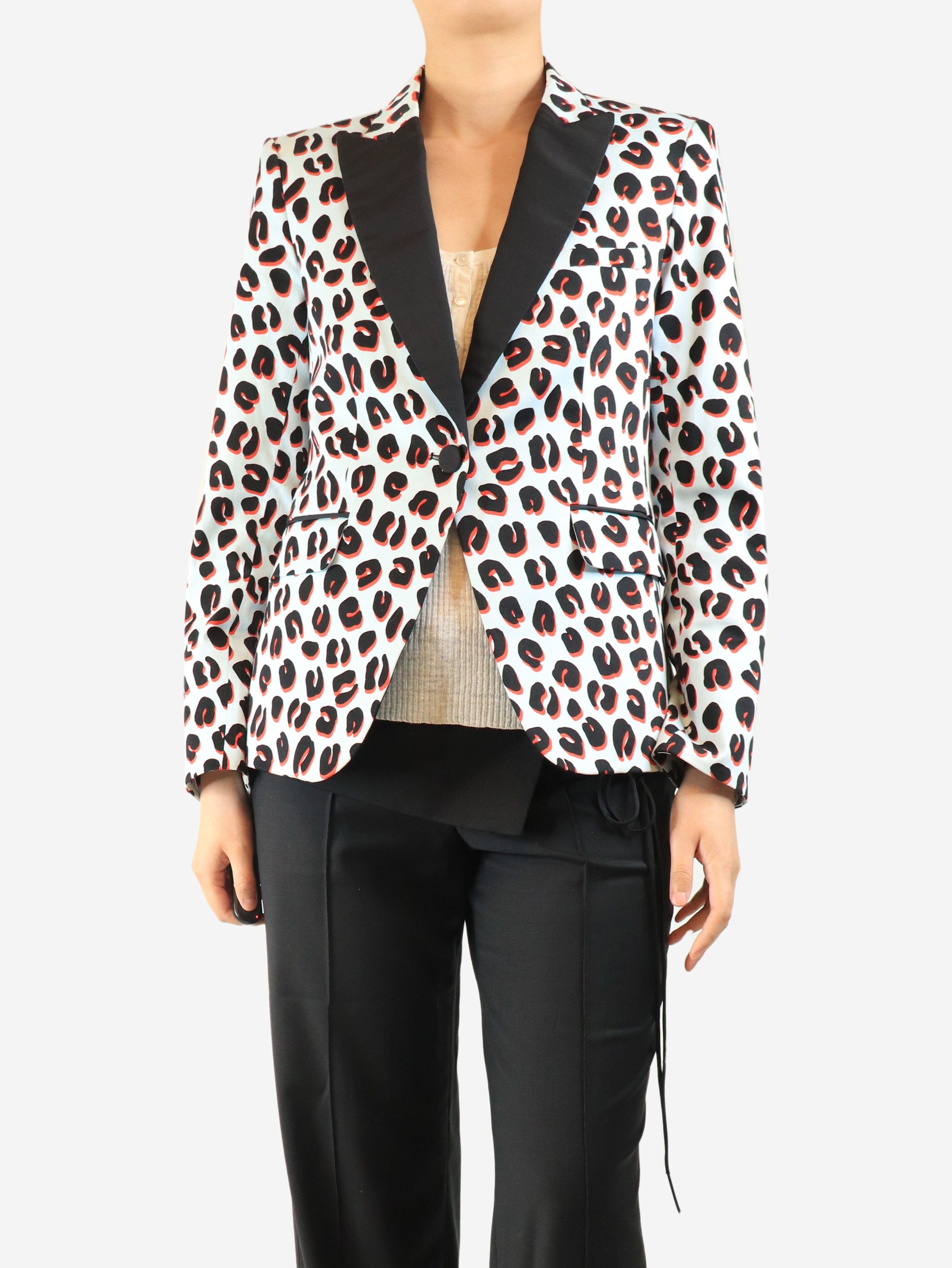 Veronica Beard Blue leopard print blazer - UK 12 Size M / US 6-8 / IT 42-44 - 1 Thumbnail