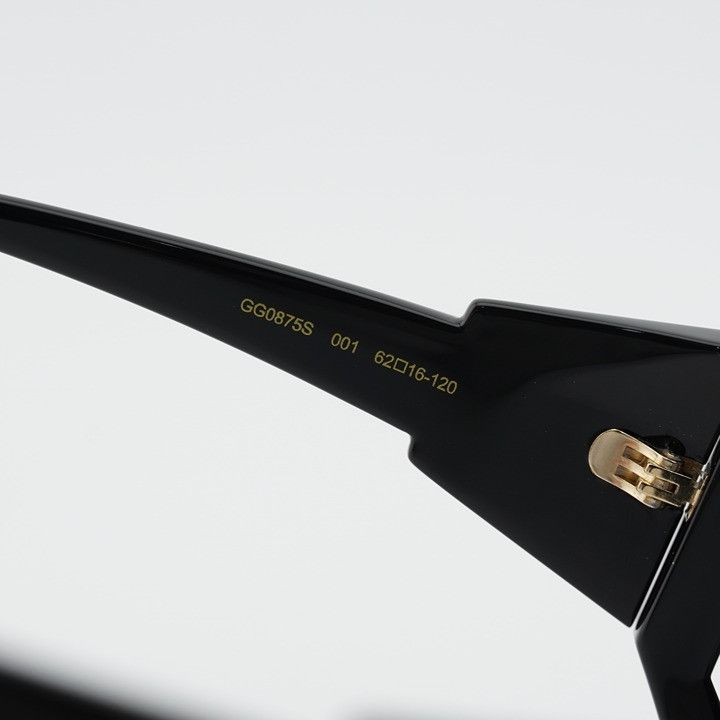 Gucci Gucci GG0875S 001 Sunglasses Black Square Frame, Grey Lenses Size ONE SIZE - 6 Thumbnail
