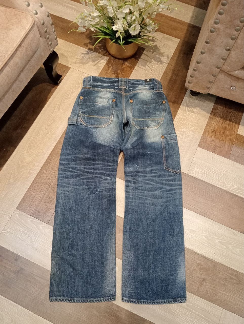 Japanese Brand BLUEWAY JAPAN UNION MADE MODERN VINTAGE WIDE BAGGY DENIM Size US 30 / EU 46 - 12 Thumbnail
