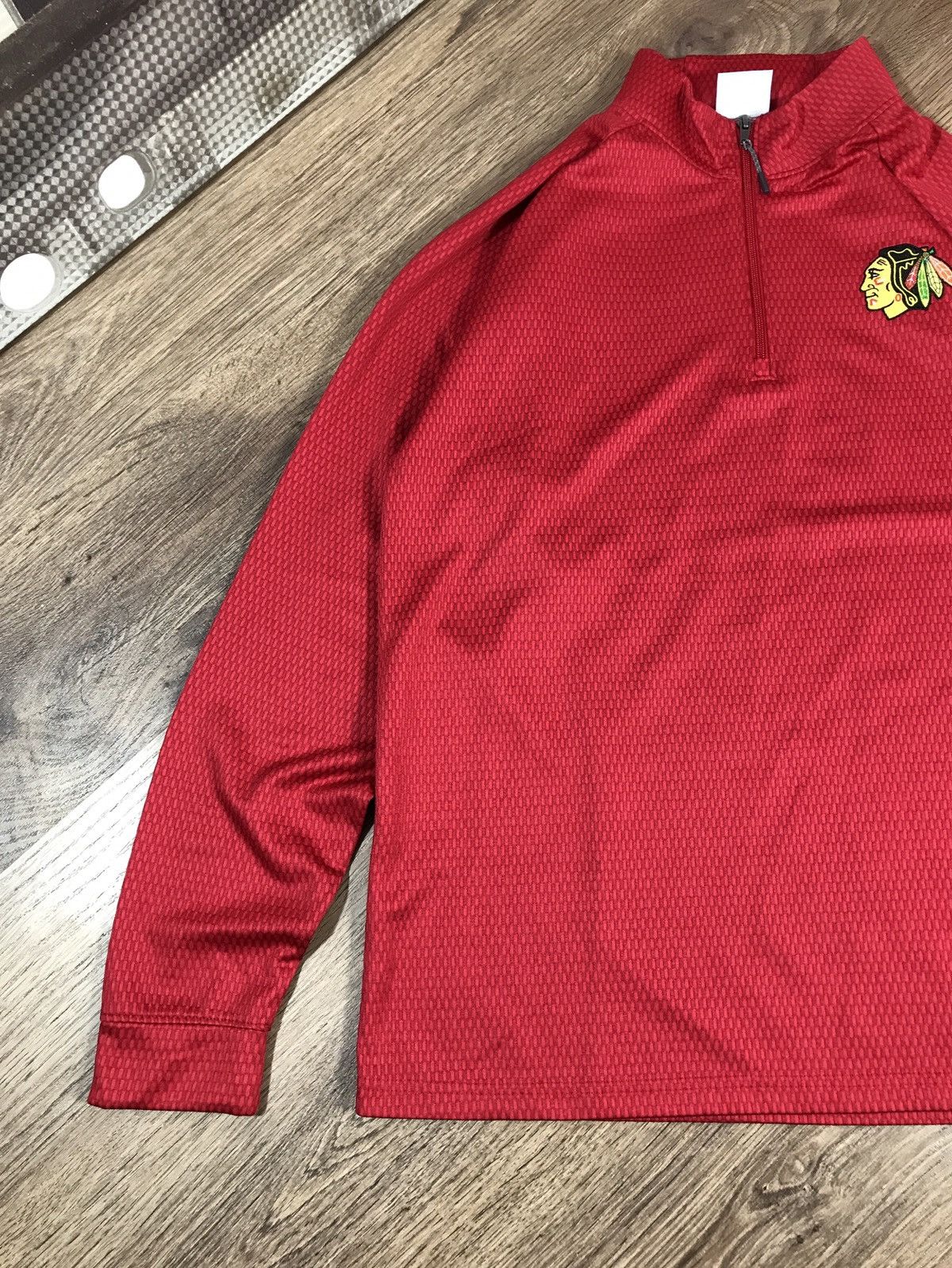 NHL × Vintage NHL Vintage Chicago 1/3 Zip Sweatshirt Size US L / EU 52-54 / 3 - 2 Thumbnail