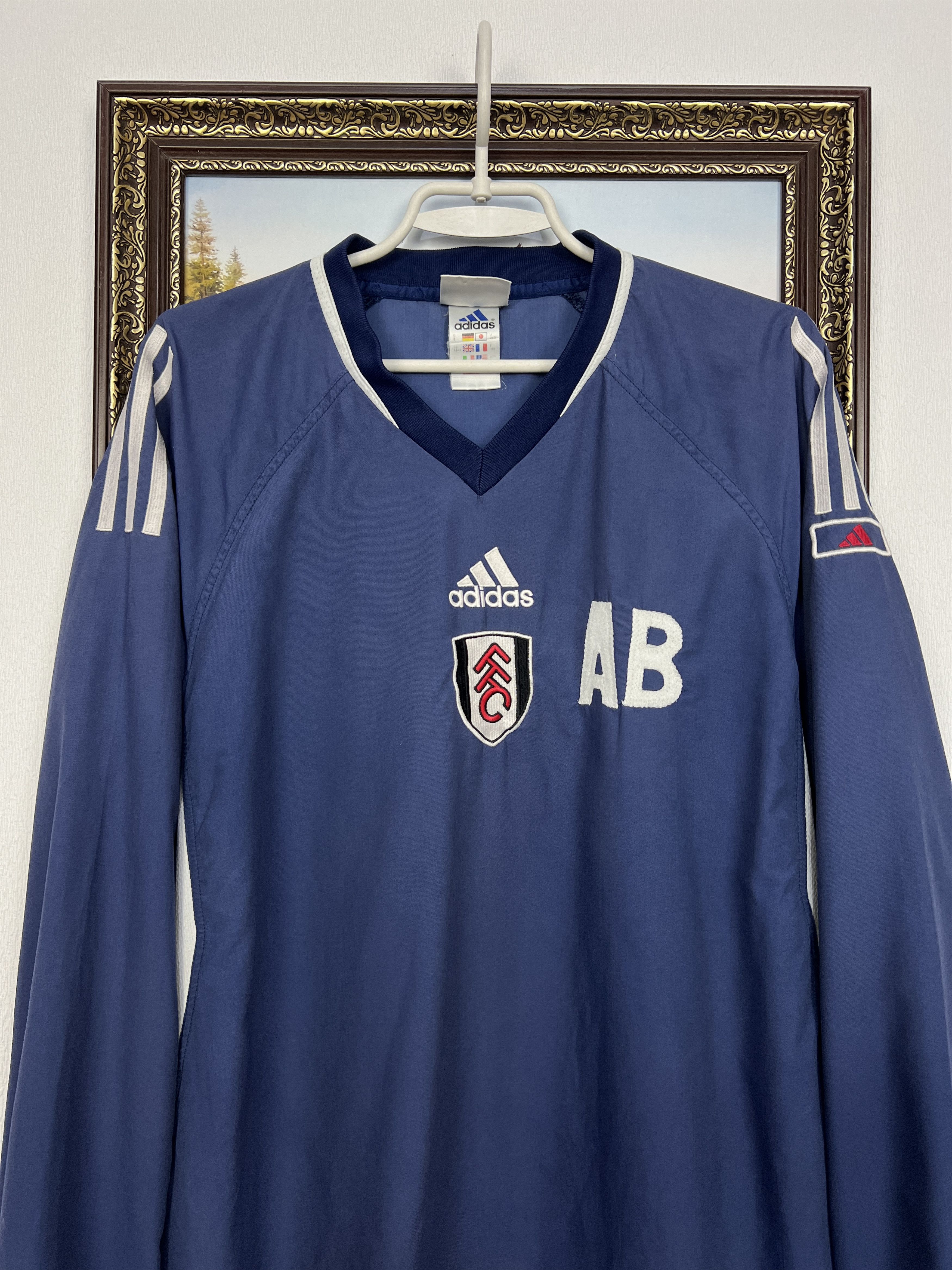 Adidas Vintage 90's Adidas Fulham Football Train Sweatshirt Soccer Size US L / EU 52-54 / 3 - 2 Thumbnail