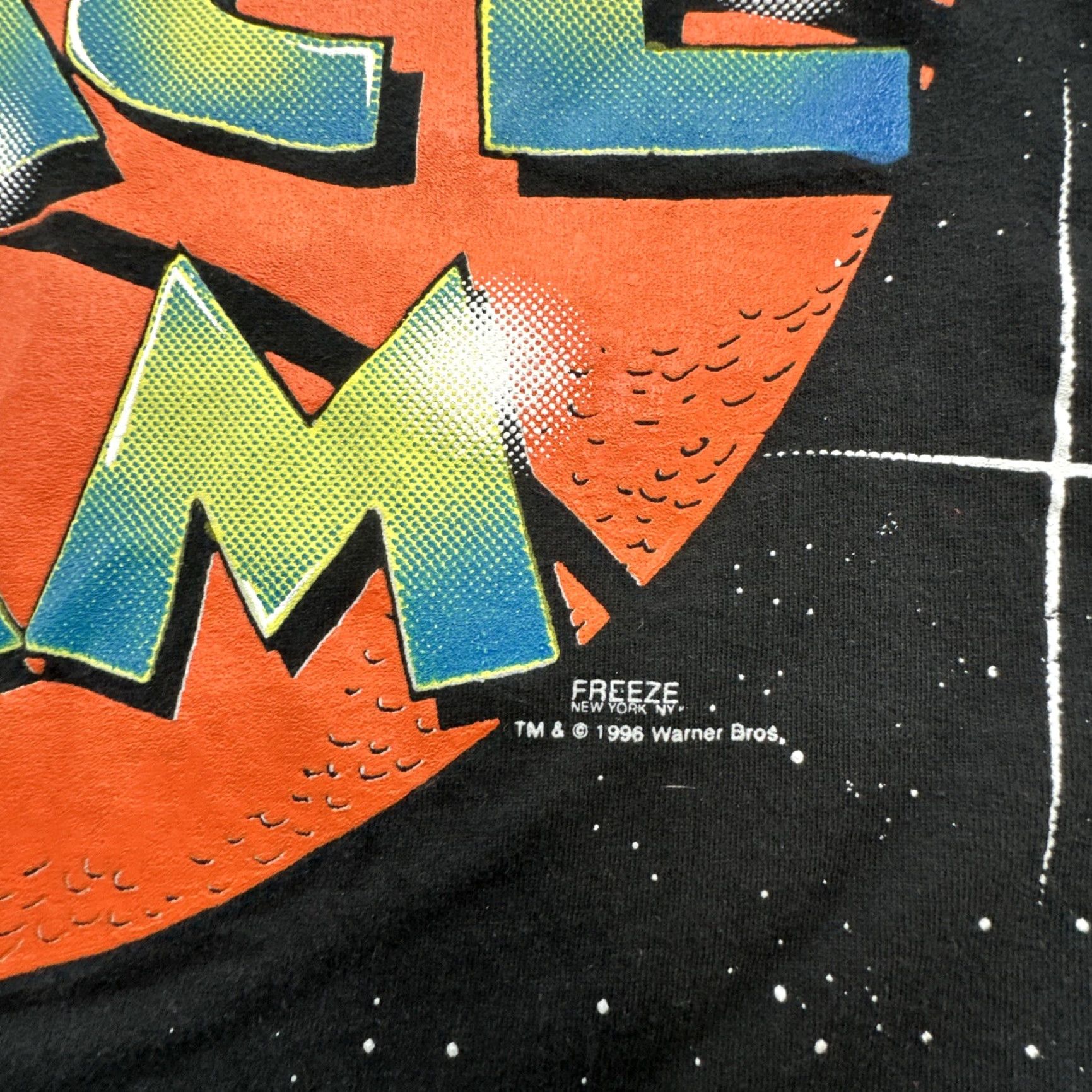 Vintage VTG Space Jam T-Shirt Long Sleeve Men L Black Cartoon Movie 1996 90s Slim Fit? Size US L / EU 52-54 / 3 - 3 Thumbnail