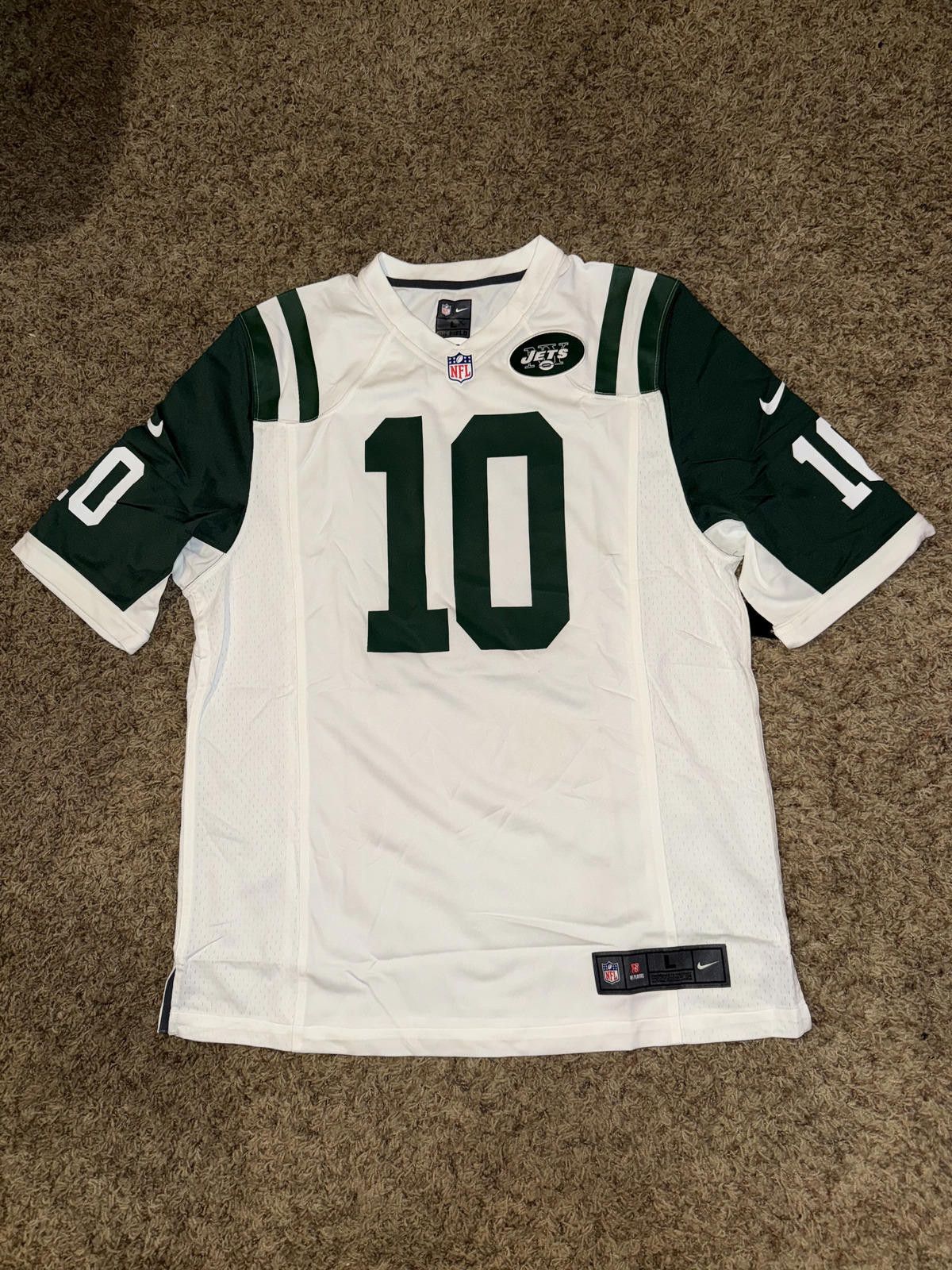Nike Nike Men's NFL New York Jets Santonio Holmes #10 Jersey Size US L / EU 52-54 / 3 - 1 Thumbnail