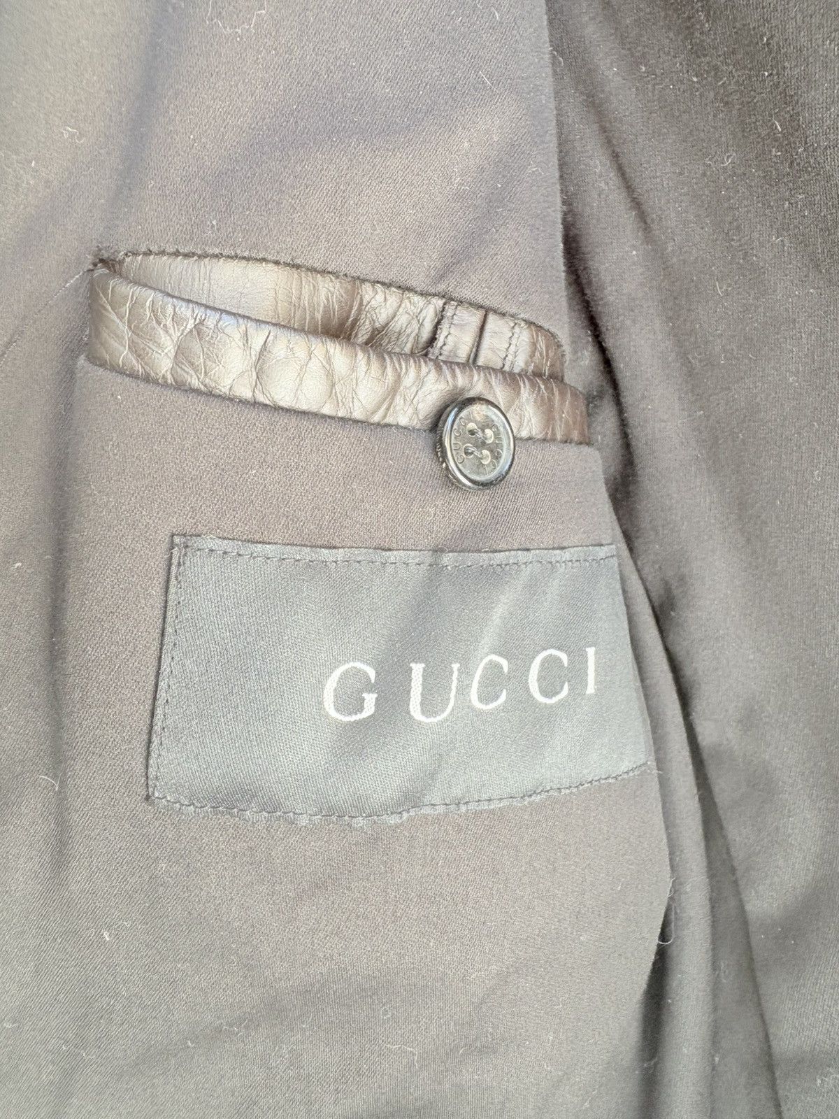 Gucci Leather Moto Jacket Gucci Tom Ford Era Chocolate Brown Size US S / EU 44-46 / 1 - 6 Thumbnail