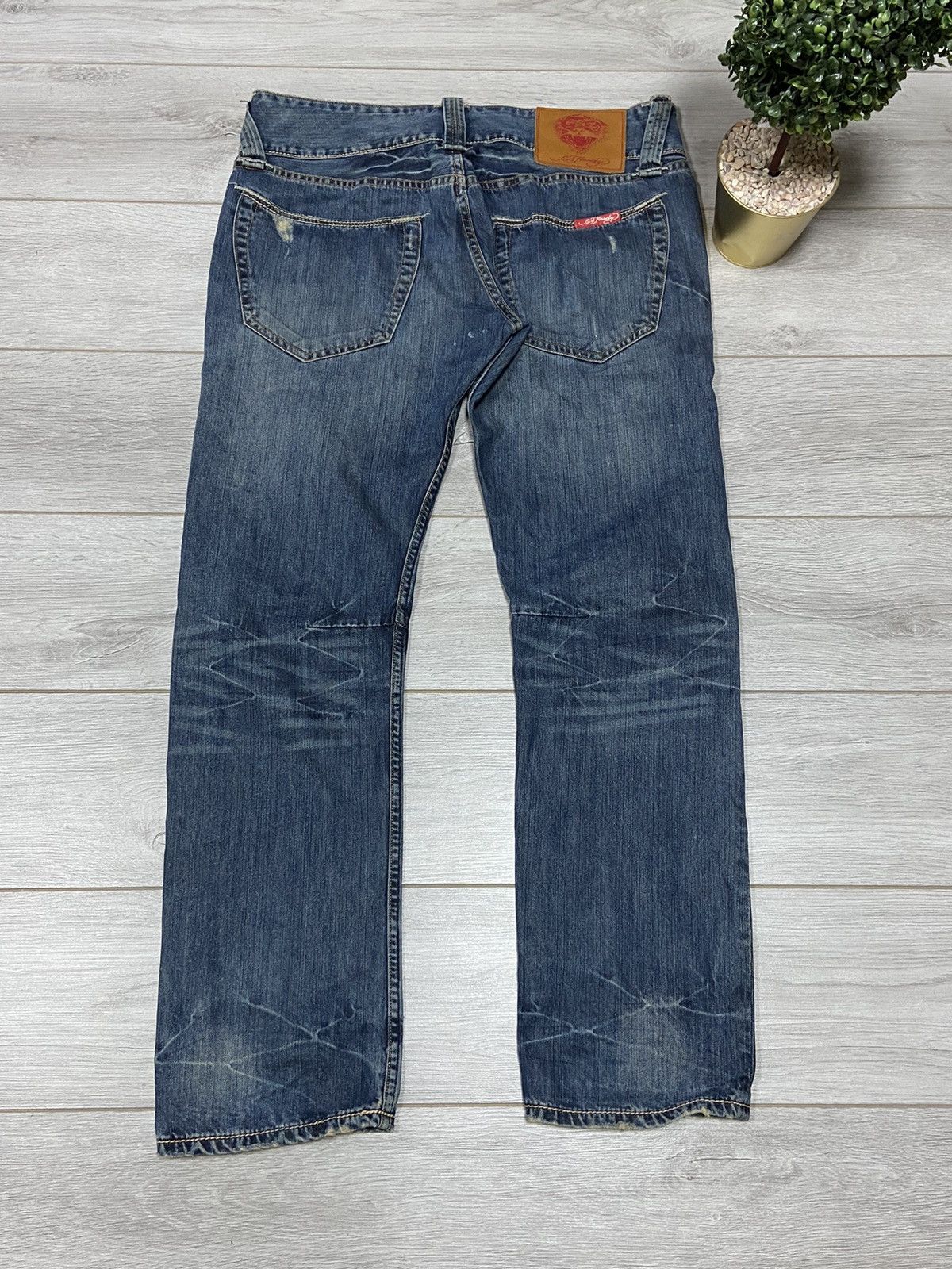 Ed Hardy Ed Hardy 🐯 tiger vintage big embro logo jeans Size US 36 / EU 52 - 13 Thumbnail