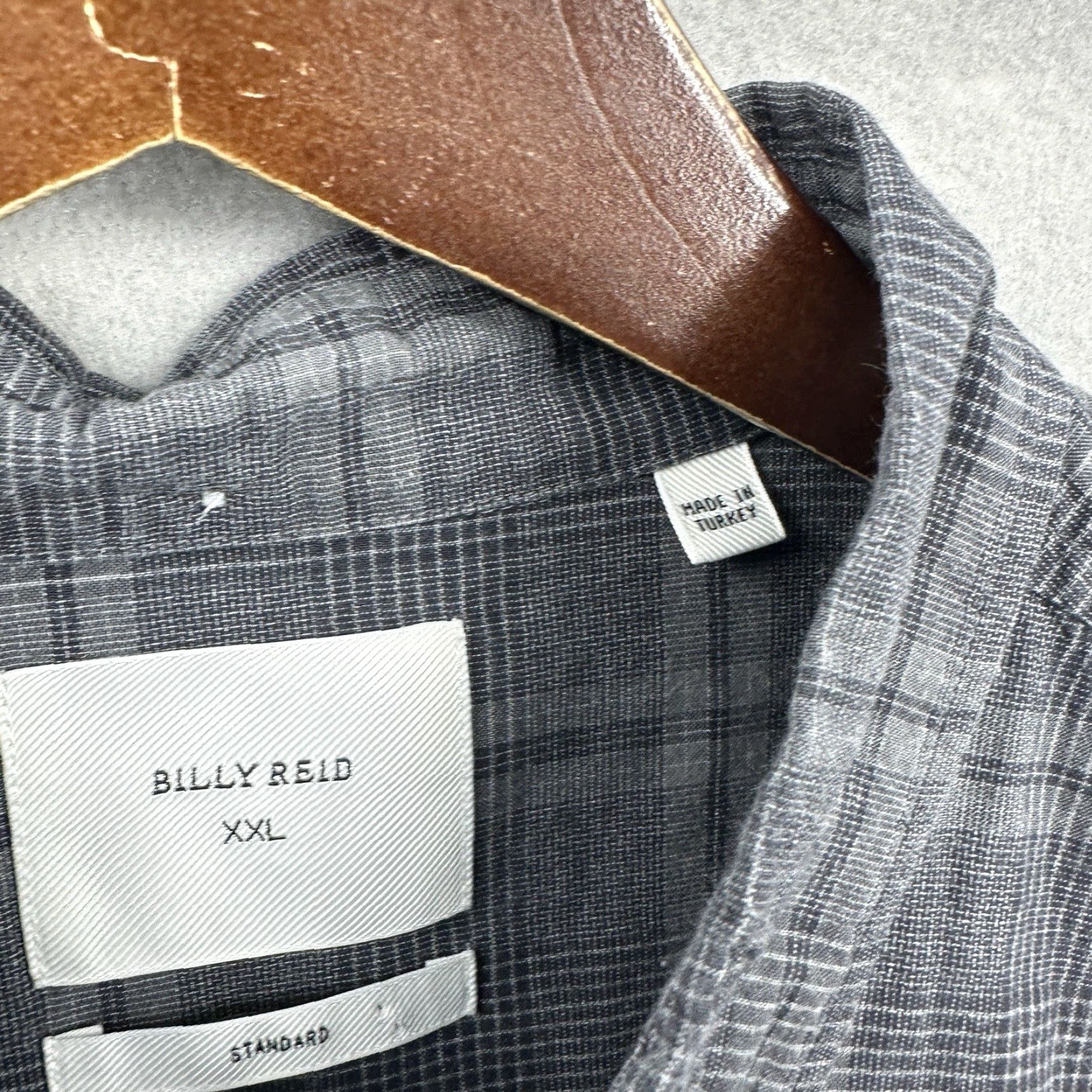 Billy Reid Billy Reid Shirt Mens XXL Gray Black Plaid Standard Cut Button-Up Gorpcore Norm Dad Size US XXL / EU 58 / 5 - 5 Thumbnail
