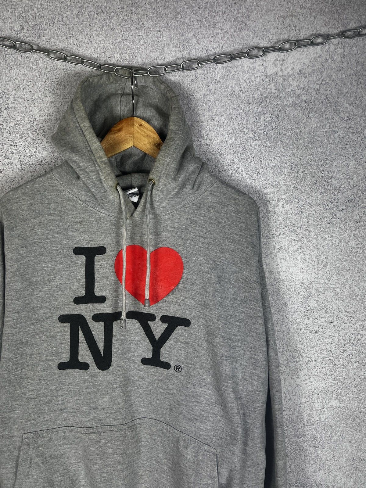 Vintage Vintage I Love NY New York Y2K Hoodie Size US XL / EU 56 / 4 - 2 Thumbnail