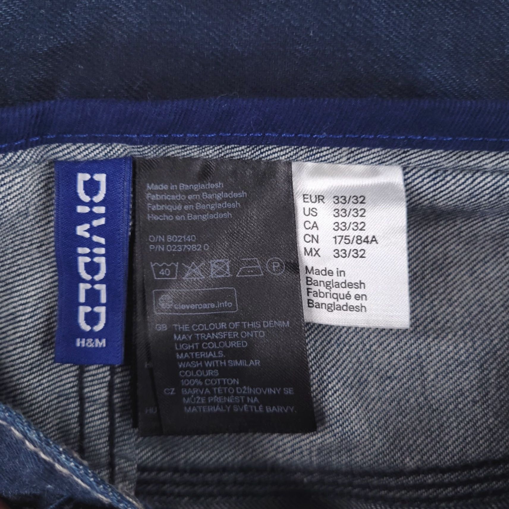 H&M H&M Jeans Mens 34x29 High Waisted Slim Dark Denim Shirt? Size US 34 / EU 50 - 7 Thumbnail