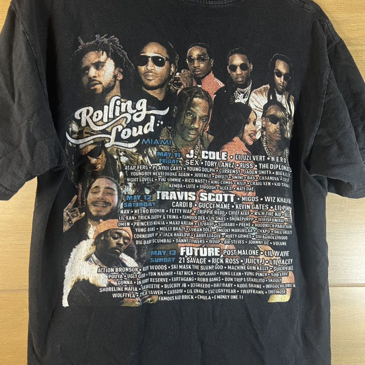 Other Rolling Loud Men’s Med Black Sunset Graphic Tee distressed Size US M / EU 48-50 / 2 - 4 Thumbnail