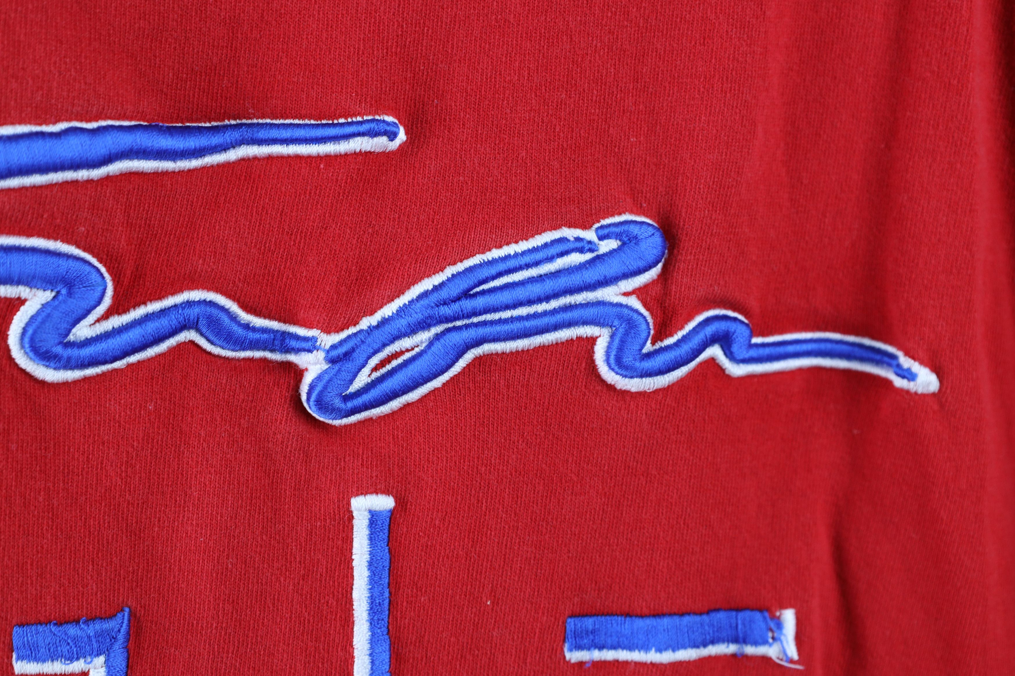 Fubu × Vintage Vintage Y2K FUBU Spell Out Script Long Sleeve T-Shirt Red Size US XL / EU 56 / 4 - 6 Thumbnail