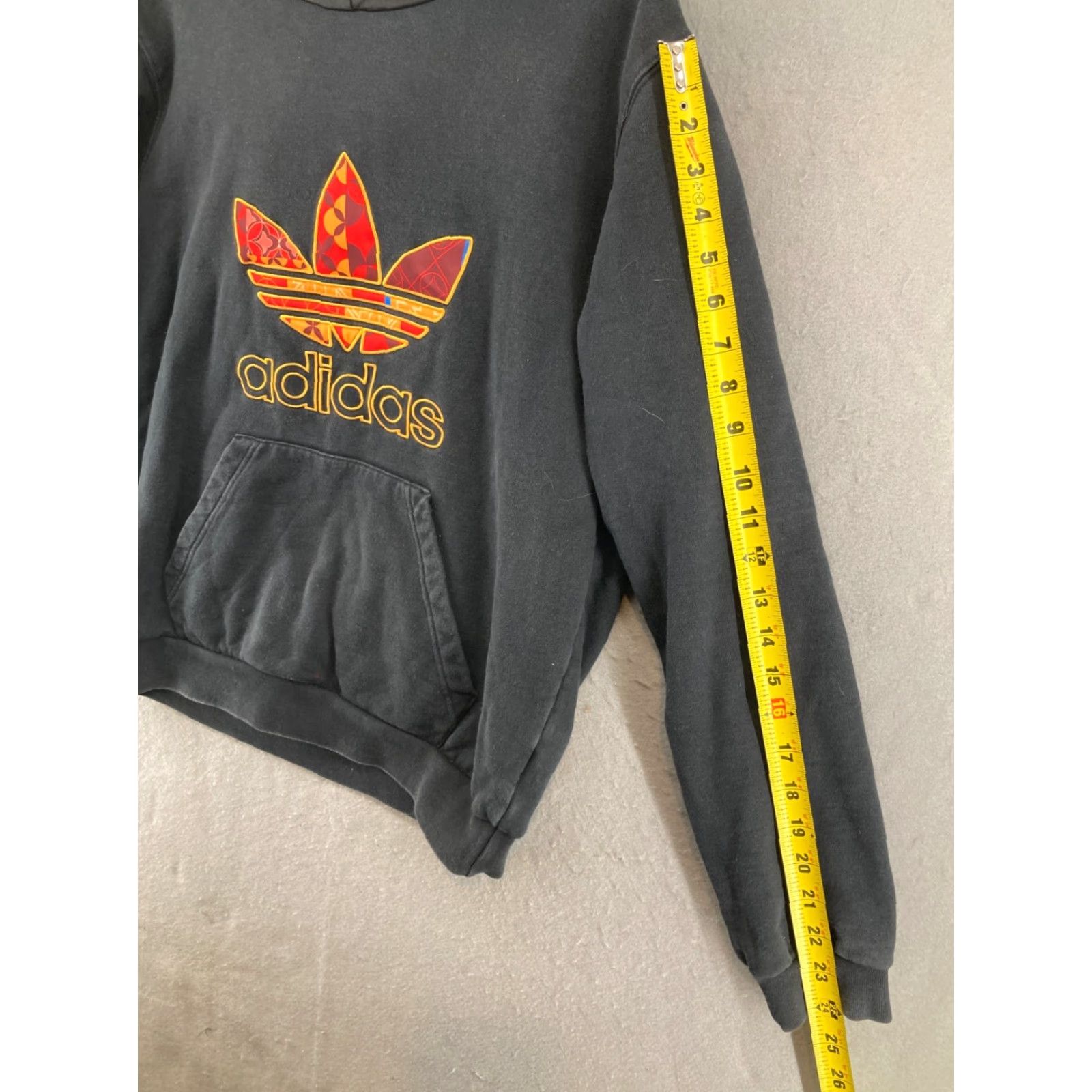 Adidas Adidas Men's Hoodie Medium Black Embroidered Athletic Pullover Size US M / EU 48-50 / 2 - 4 Thumbnail