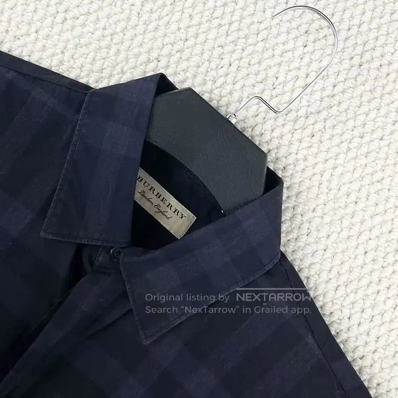 Burberry Burberry Men's Black Gray Plaid Long Sleeve Shirt. Size US M / EU 48-50 / 2 - 3 Thumbnail