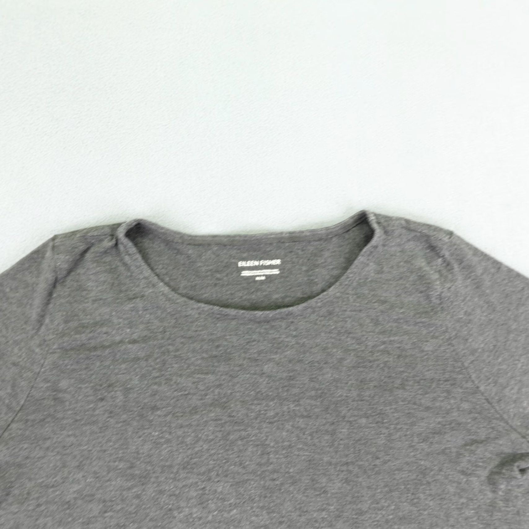 Eileen Fisher Eileen Fisher Shirt Women M Gray Knit Pullover Crew Neck Lightweight Casual T-Shirt Womens Size M / US 6-8 / IT 42-44 - 2 Thumbnail