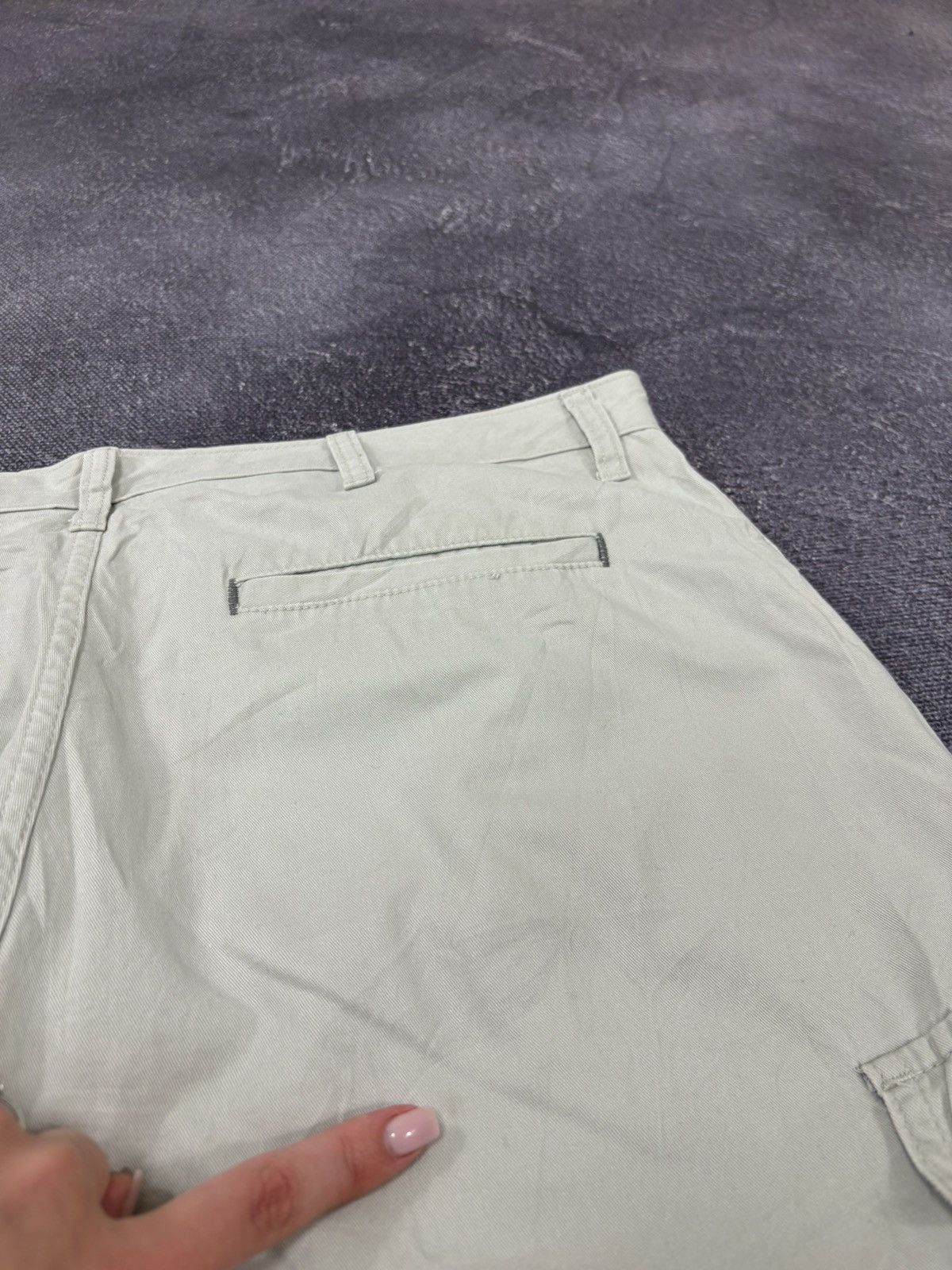 Vintage Vintage Wrangler Y2K Beige USA Work Hype Baggy Cargo Shorts Size US 36 / EU 52 - 14 Thumbnail