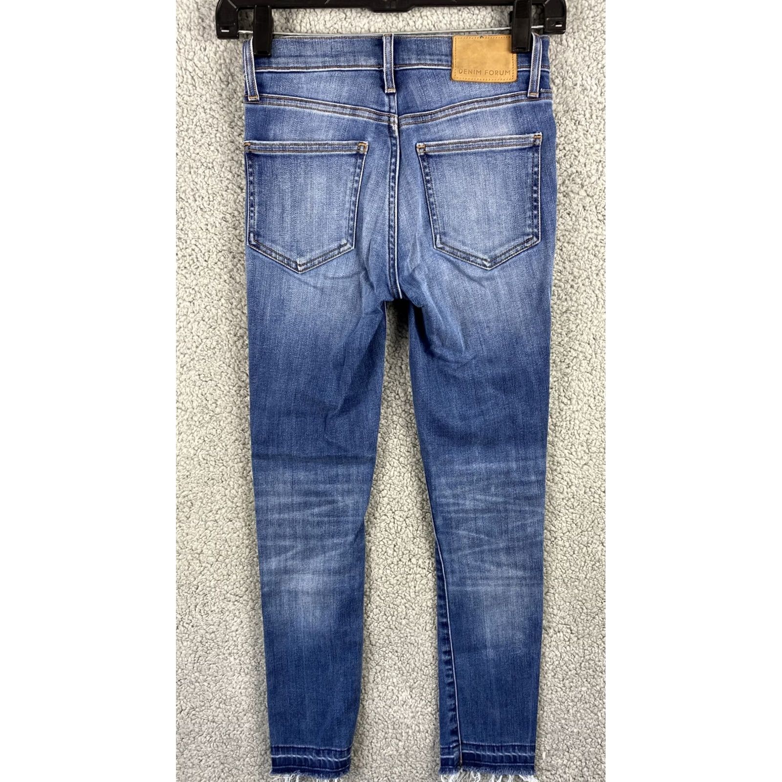 Denime Denim Forum Jeans Women’s Size 2 Skinny Ankle Mid Rise Stretch Blue 31-25 Size 26" / US 2 / IT 38 - 7 Thumbnail