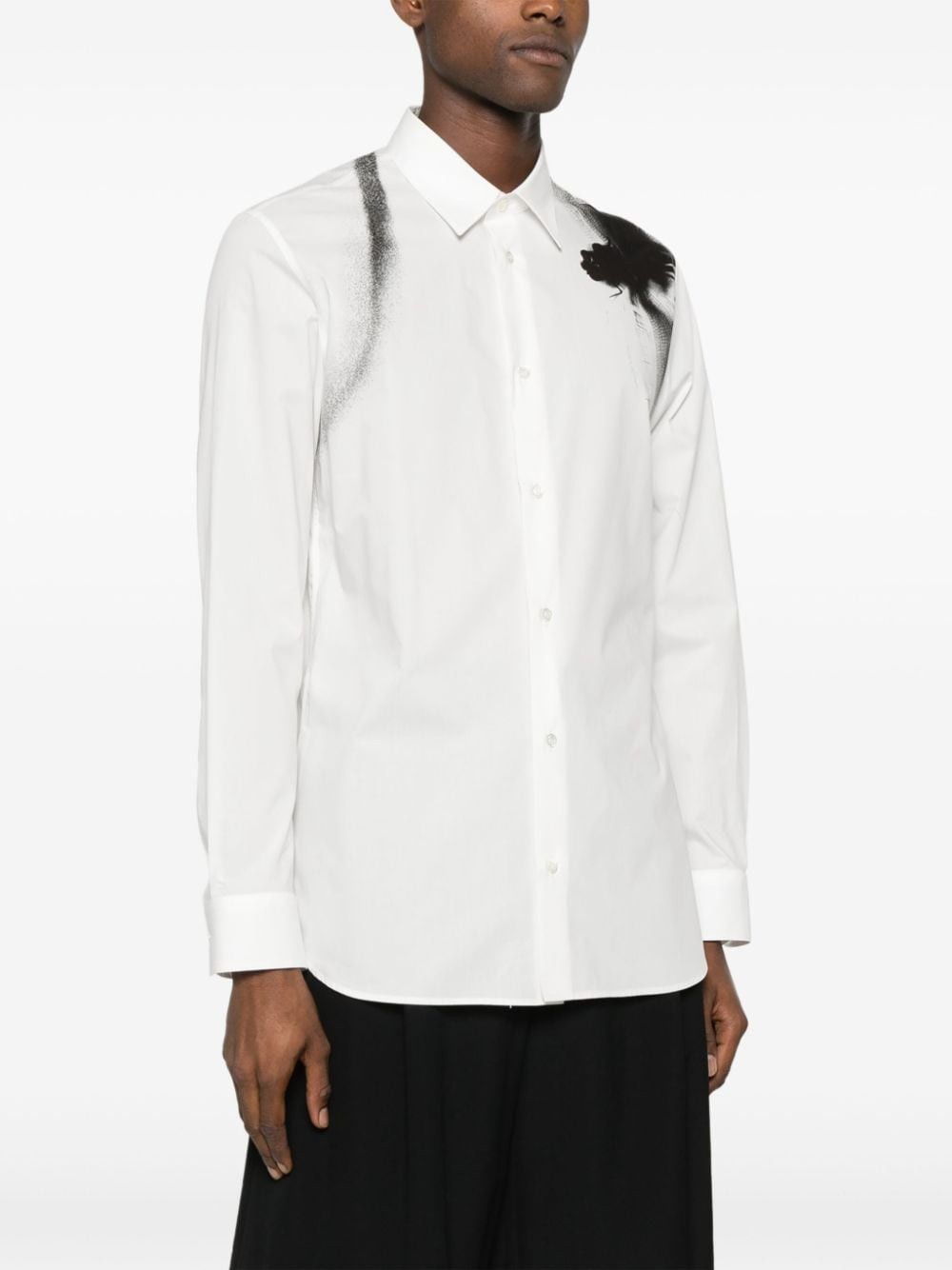 Alexander McQueen o1w1db10725 Oversized CNLD Shirt in White Size US XL / EU 56 / 4 - 3 Thumbnail