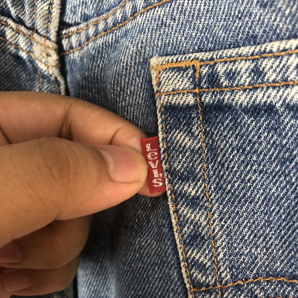 Levi's DL Levis 505 Blue Denim Pants #C302 Size US 36 / EU 52 - 17 Thumbnail