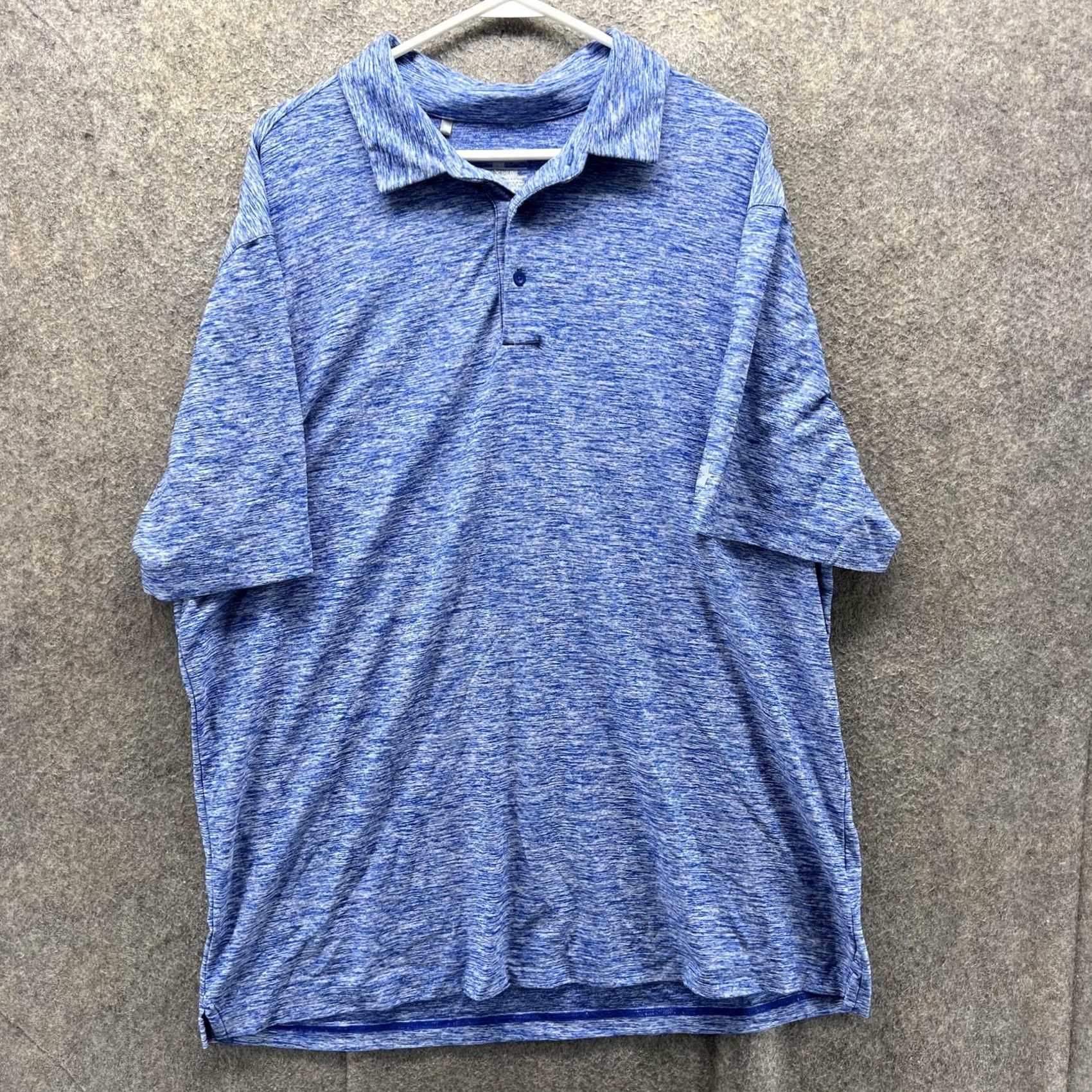 Under Armour Under Armour Polo Shirt Mens 2XL Blue HeatGear Loose Fit Golf Performance Shirt Size US XXL / EU 58 / 5 - 2 Thumbnail