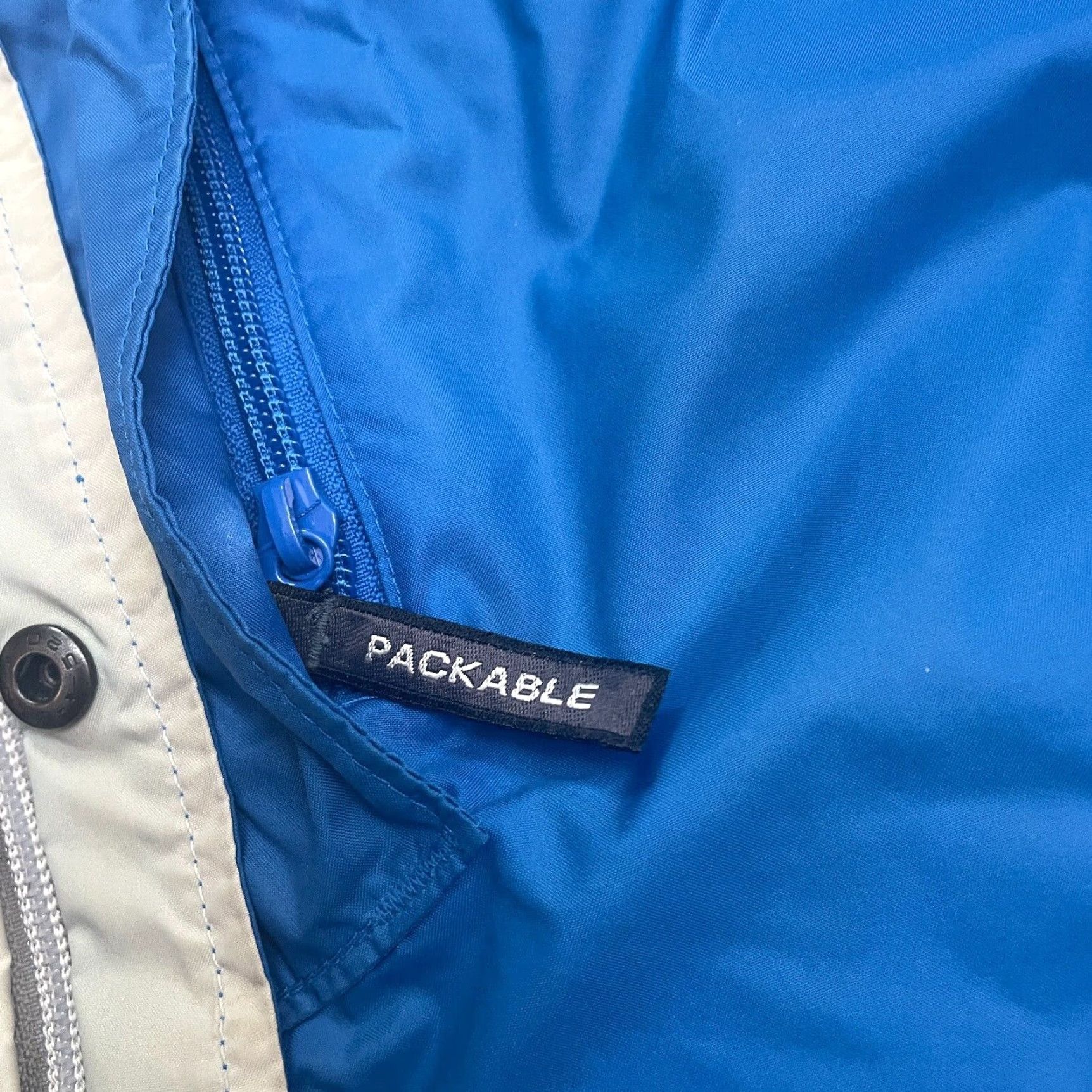 Vintage Columbia Omni Tech Water Light II Windbreaker Jacket Men XL Blue Hoodie Packable Size US XL / EU 56 / 4 - 6 Thumbnail
