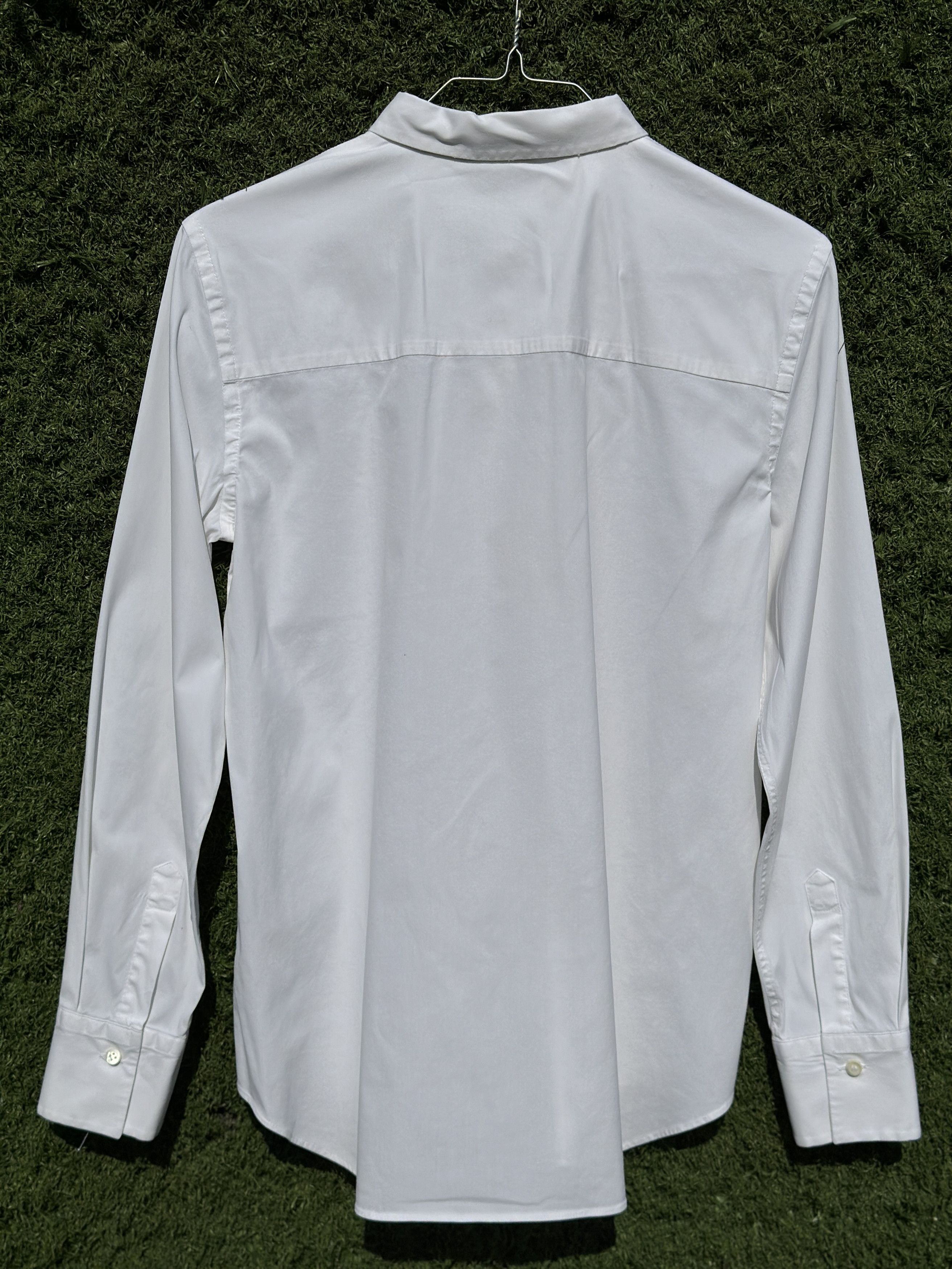 Brunello Cucinelli Brunello Cucinelli White Hidden Button Stretch Shirt Size M Size M / US 6-8 / IT 42-44 - 5 Thumbnail