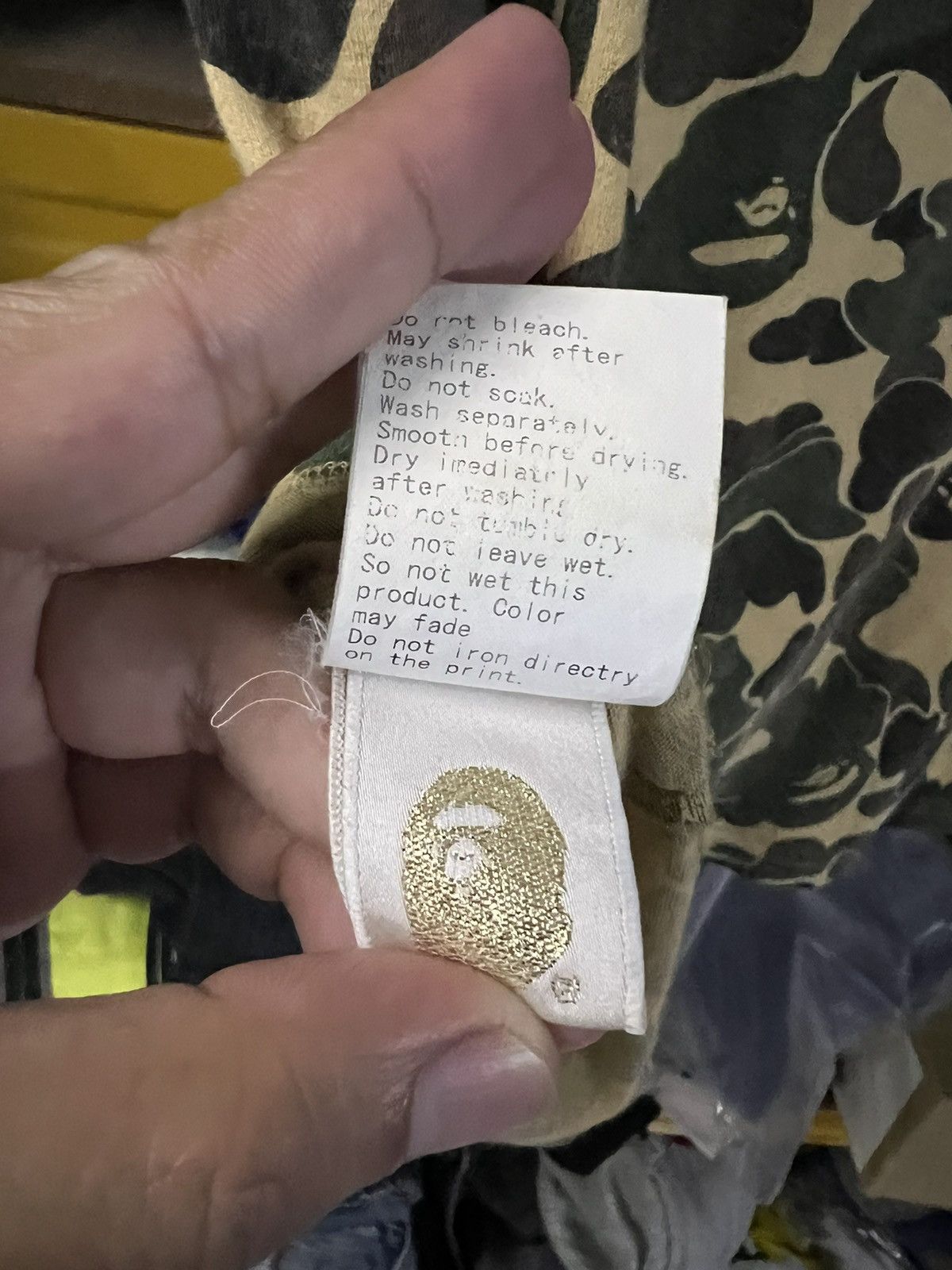 Bape VTG A BATHING APE CAMO SHIRT VERY RARE Size US S / EU 44-46 / 1 - 12 Thumbnail