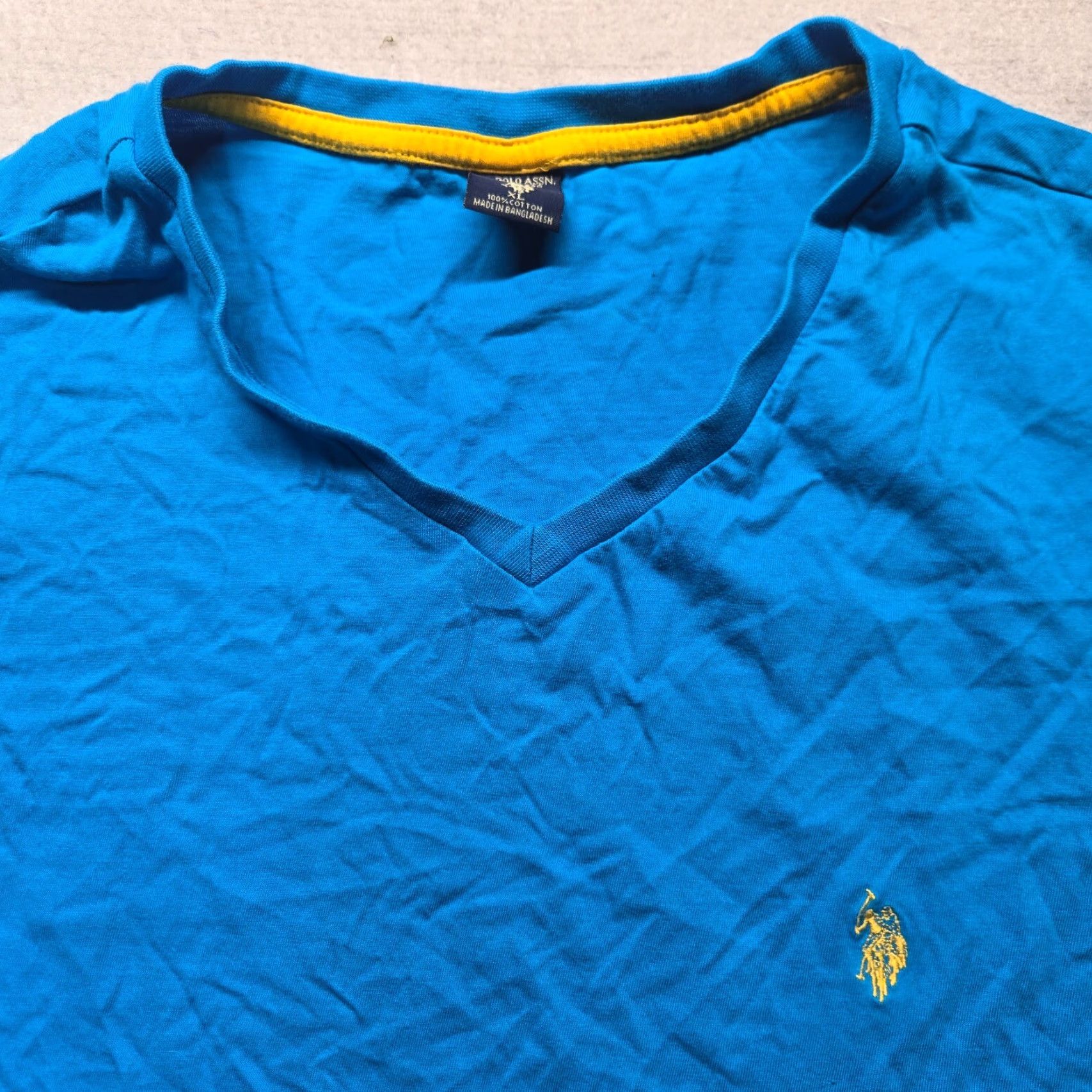 Vintage US Polo Assn Shirt Blue Short Sleeve Crewneck 100% Cotton Tee T-Shirt Adult Men's XL Size US XL / EU 56 / 4 - 2 Thumbnail