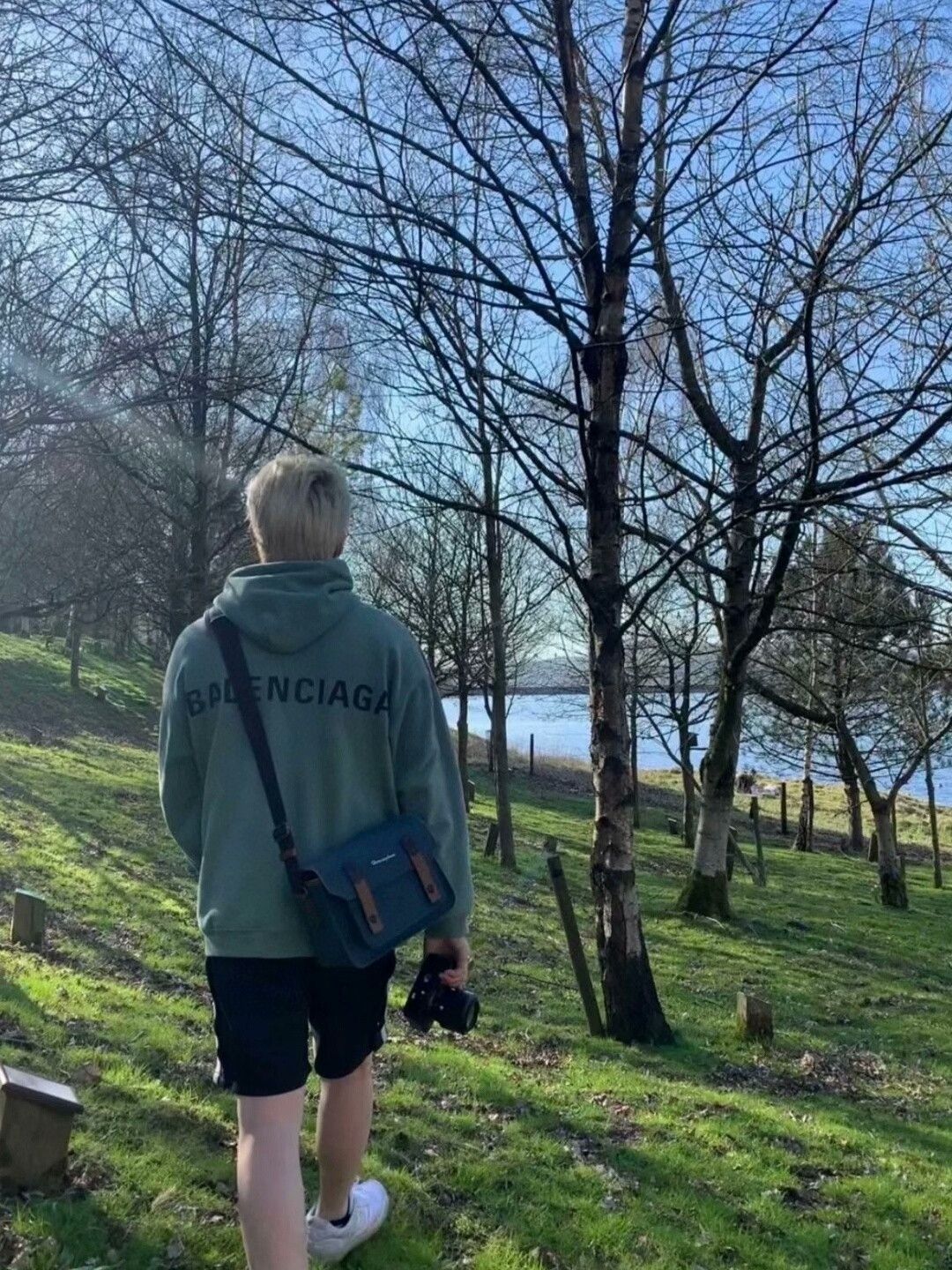 Balenciaga balenciaga fog blue hoodie in various sizes Size US S / EU 44-46 / 1 - 4 Thumbnail