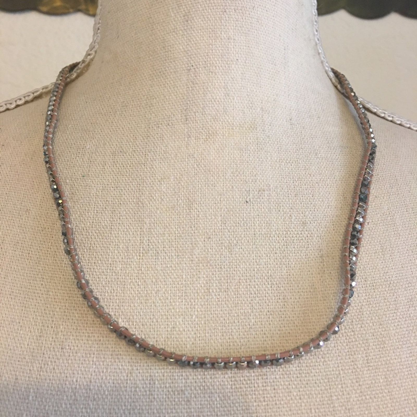 Jewelry Stella & Dot braided cord sparkle bead necklace Size ONE SIZE - 1 Thumbnail