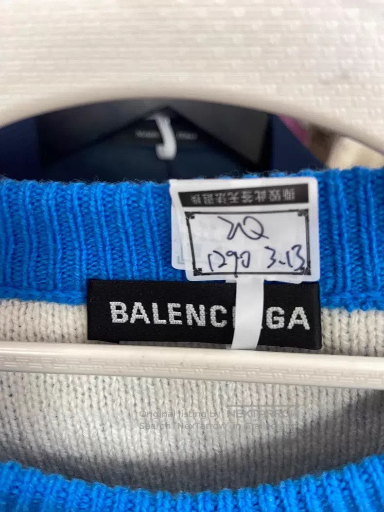Balenciaga Balenciaga Blue barrage print sweater Size US S / EU 44-46 / 1 - 3 Thumbnail