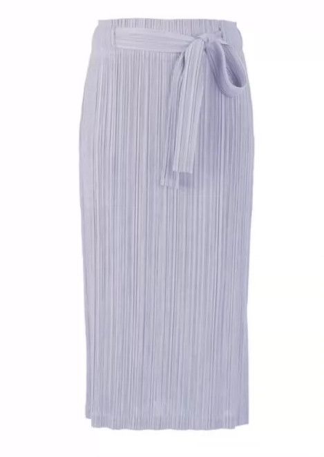 Issey Miyake Issey Miyake size:3 Pearl blue pleated skirt Size 23" - 1 Thumbnail