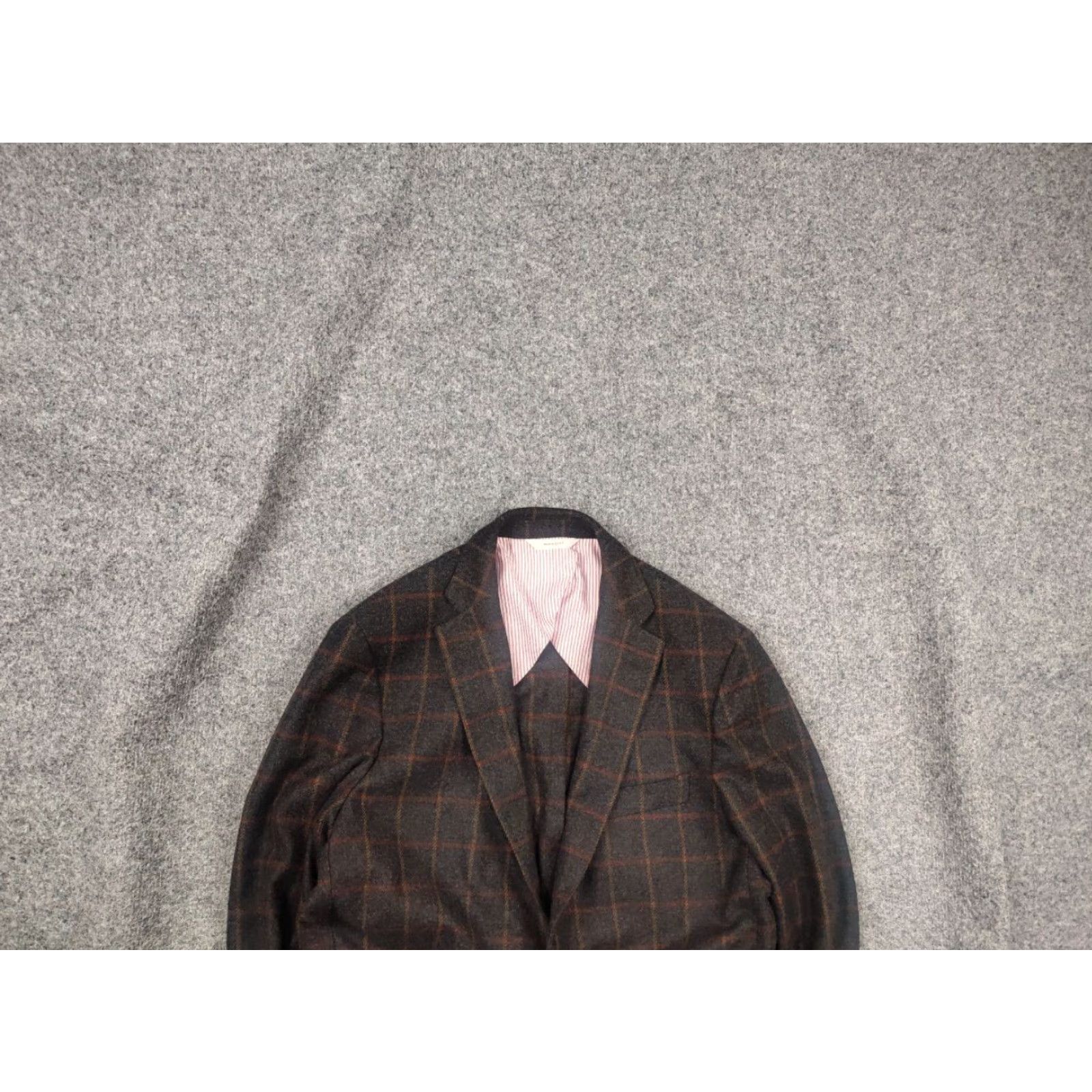 Brooks Brothers Brooks Brothers Blazer Jacket Men Regular Wool Brown Check 2 Button 2 Piece Vintage No XS LX? Size 42R - 2 Thumbnail