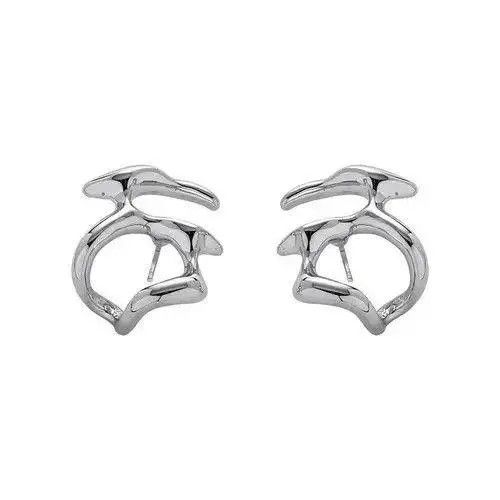 VIBE Irregular Liquid Metal Hollow Earrings Size ONE SIZE - 6 Thumbnail