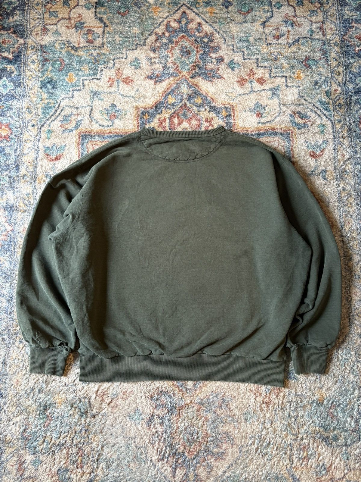Windriver Windriver DISTRESSED Green Blank Pullover Crewneck Size XL Size US XL / EU 56 / 4 - 2 Thumbnail