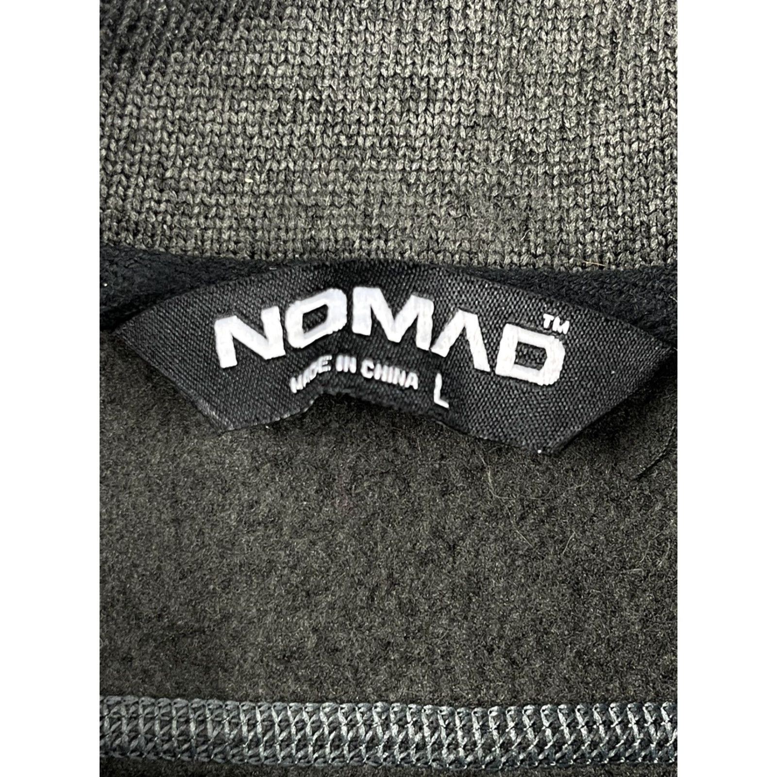 Nomad Nomad Slaysman 1/4 Zip Fleece Synchilla Ski Hiking Sz L Dark Gray Mock Sweatshirt Mens Size L / US 10 / IT 46 - 2 Thumbnail