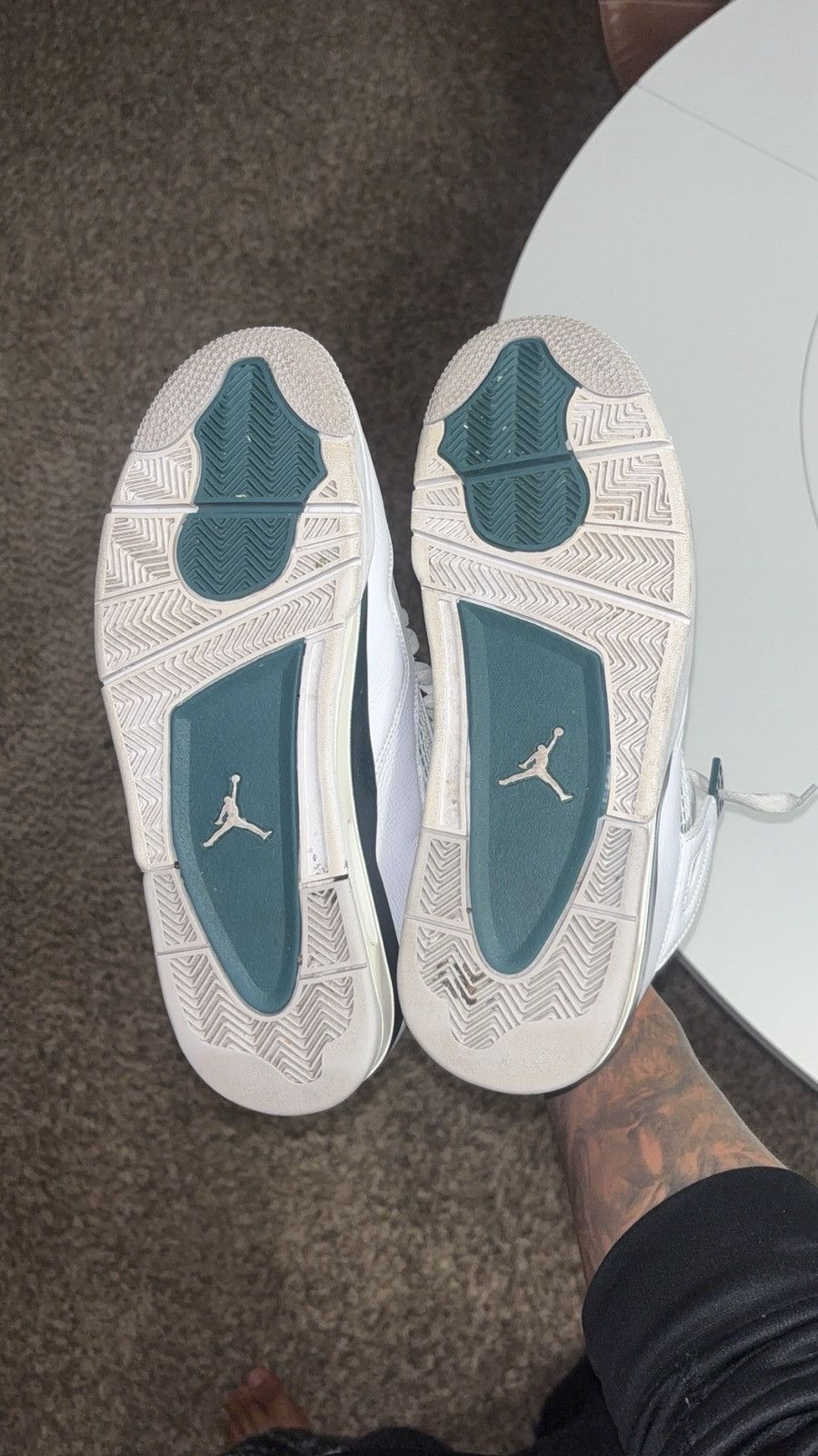 Jordan Brand Air Jordan 4 Retro Oxidized Green Size 11.5 FQ8138-103 Size US 11.5 / EU 44-45 - 5 Thumbnail