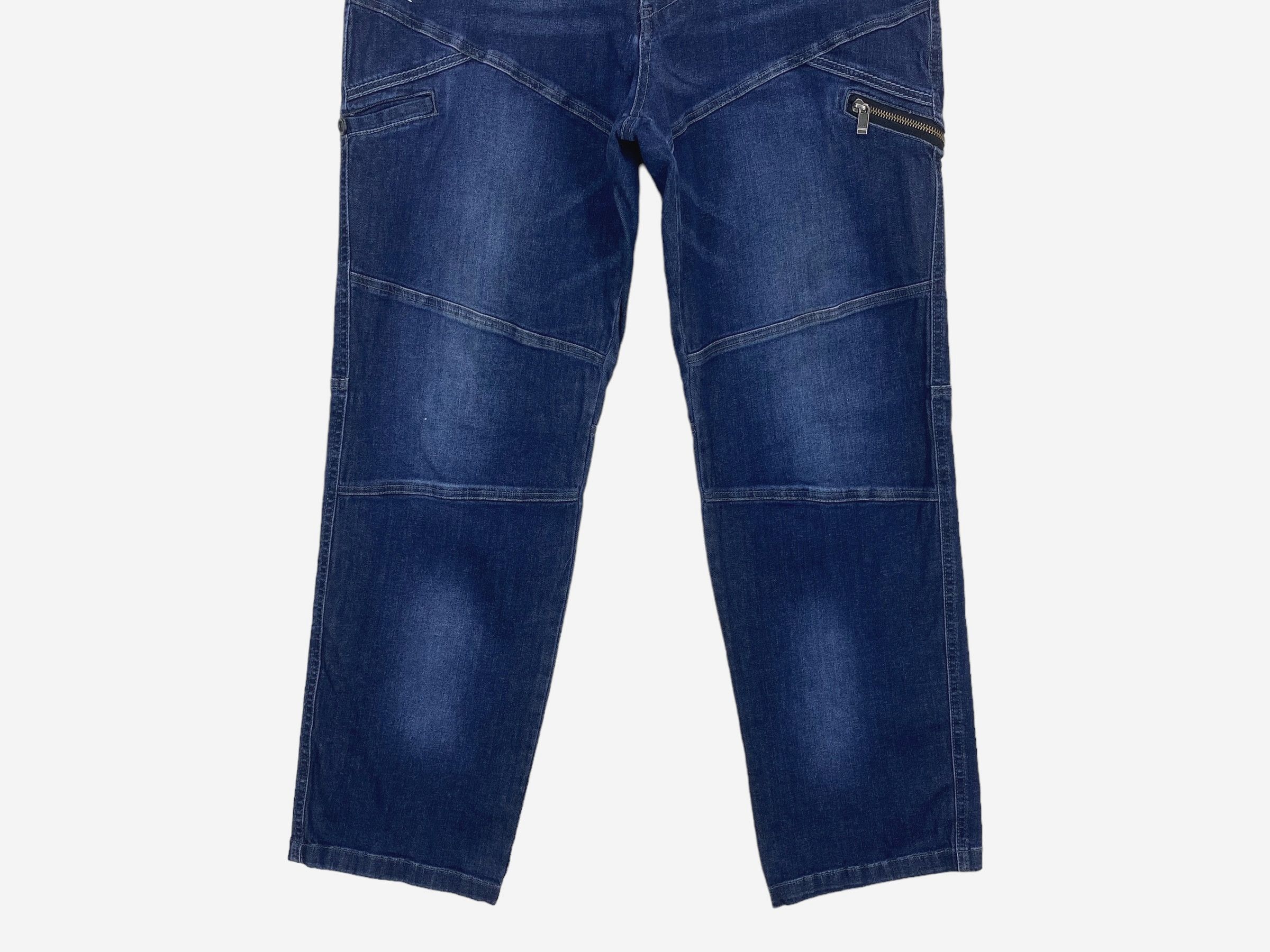 Japanese Brand Blue B Hip Hop Skateboard Jeans Embroided Baggy Jeans Size US 34 / EU 50 - 9 Thumbnail